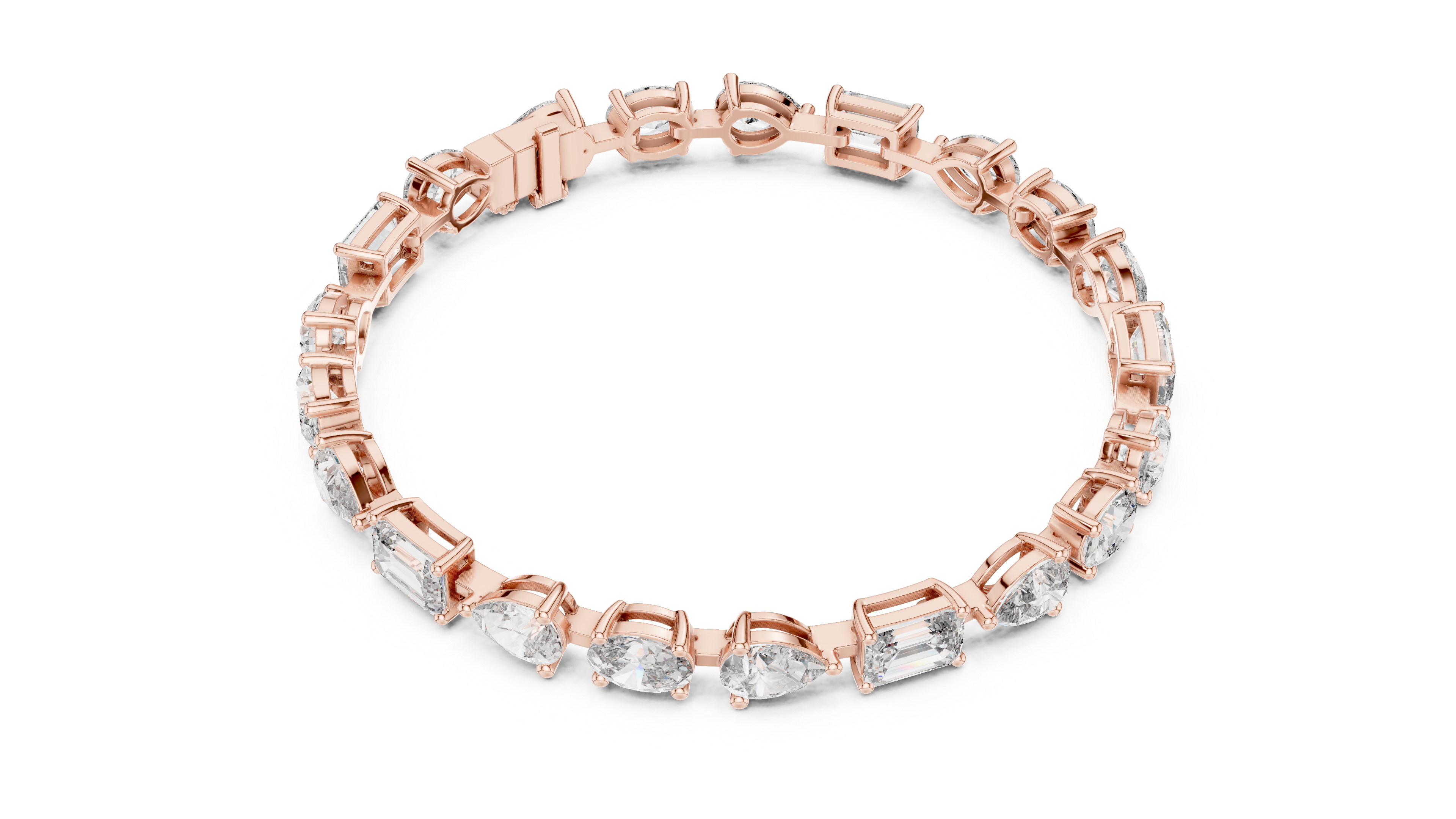 Luxury Multi Shape Diamond Bracelet