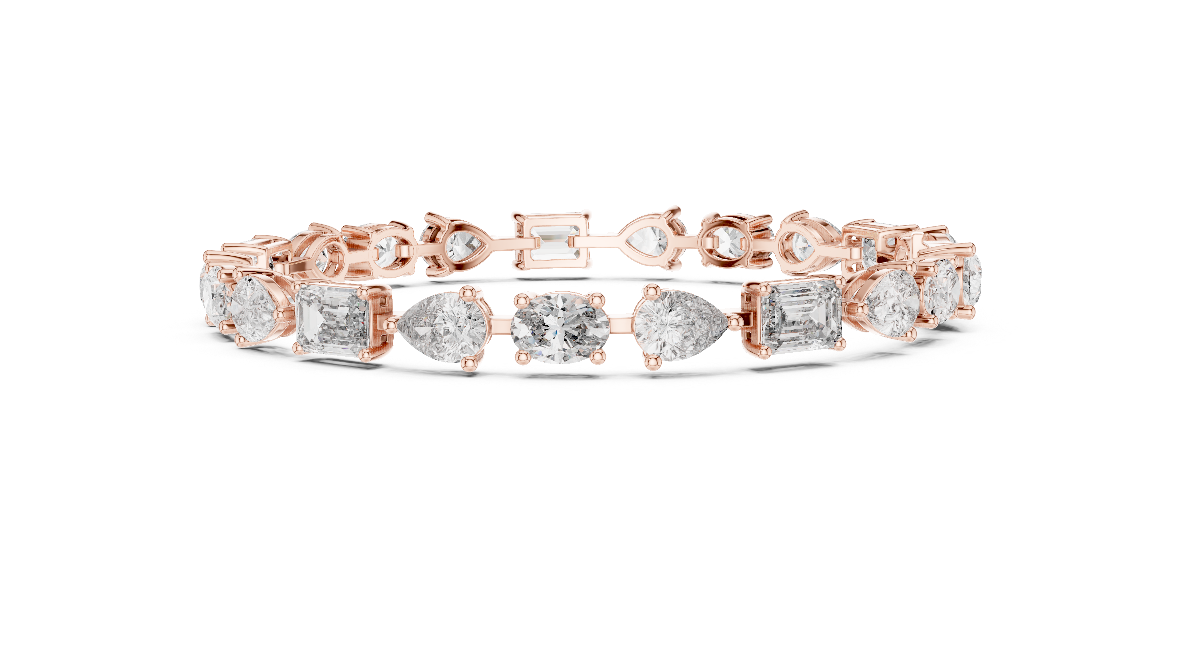 Luxury Multi Shape Diamond Bracelet