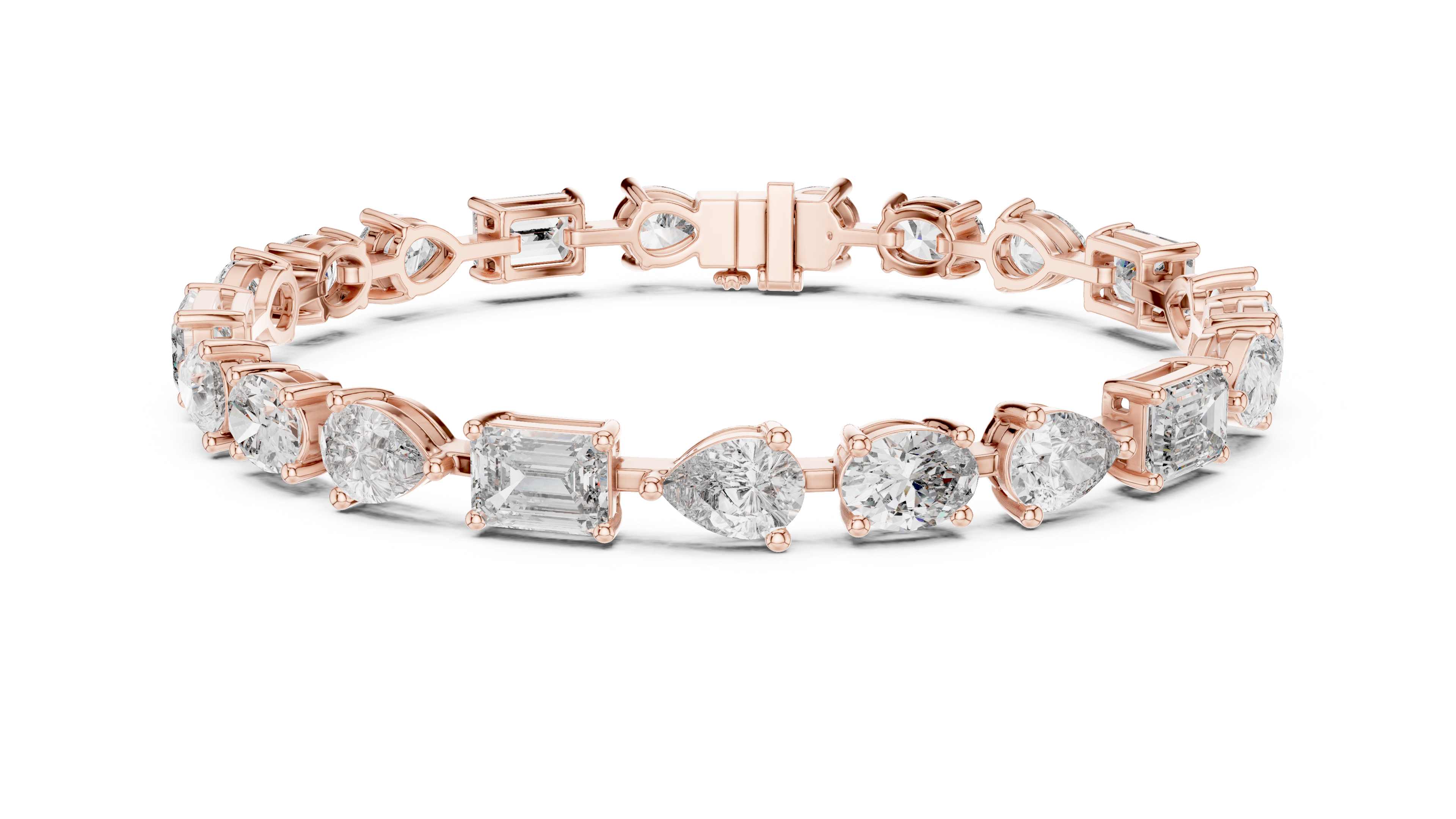 Luxury Multi Shape Diamond Bracelet