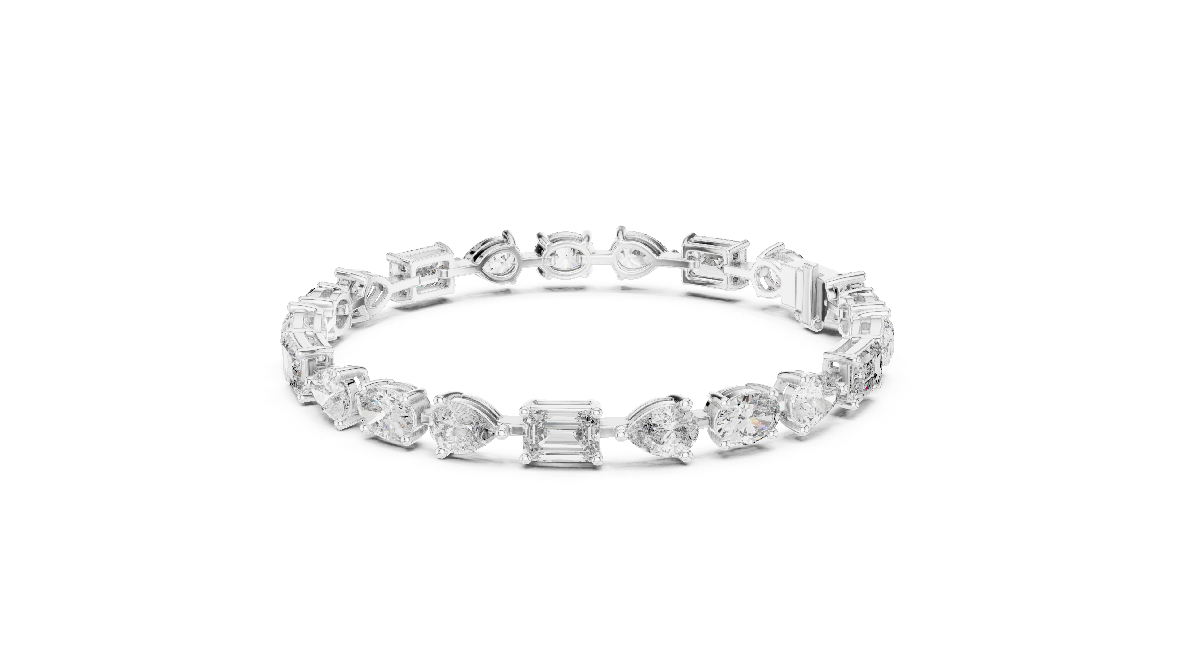 Luxury Multi Shape Diamond Bracelet