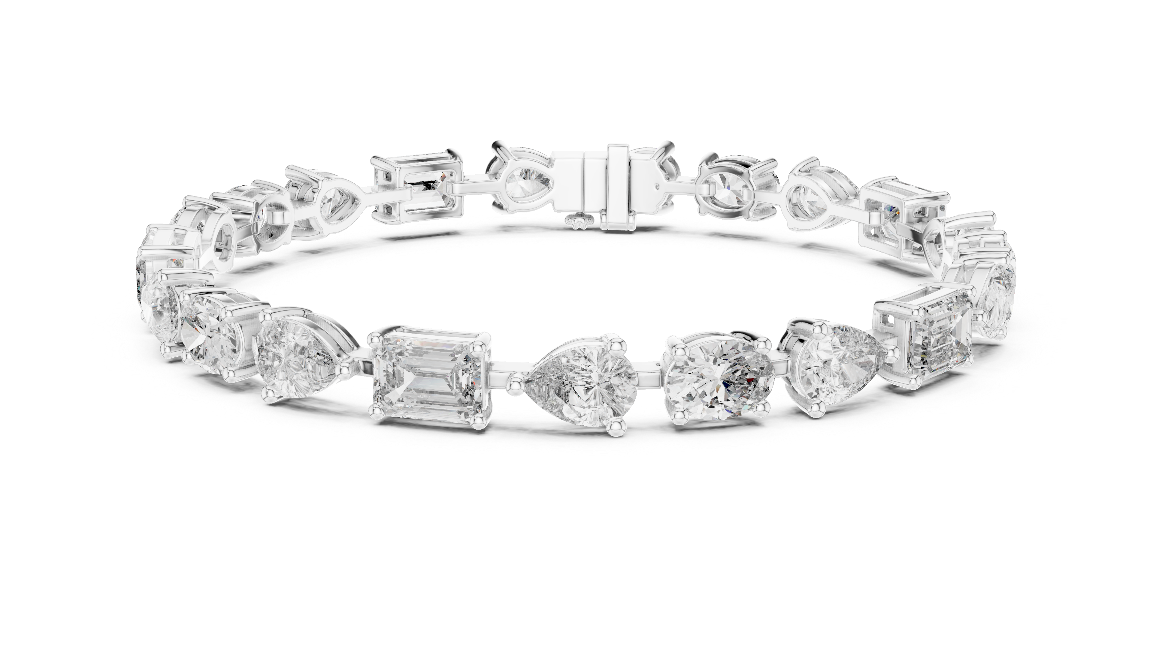 Luxury Multi Shape Diamond Bracelet