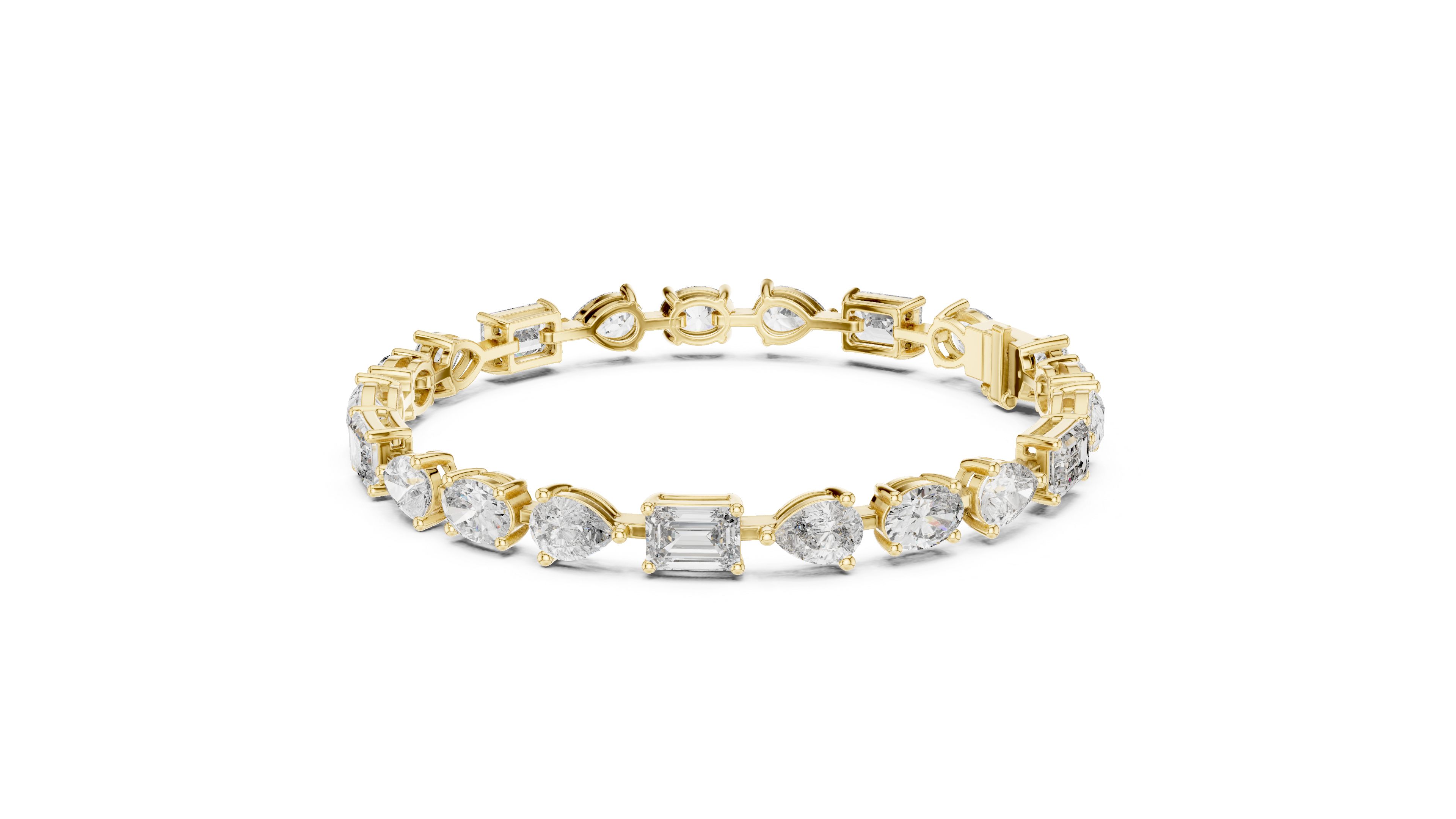 Luxury Multi Shape Diamond Bracelet
