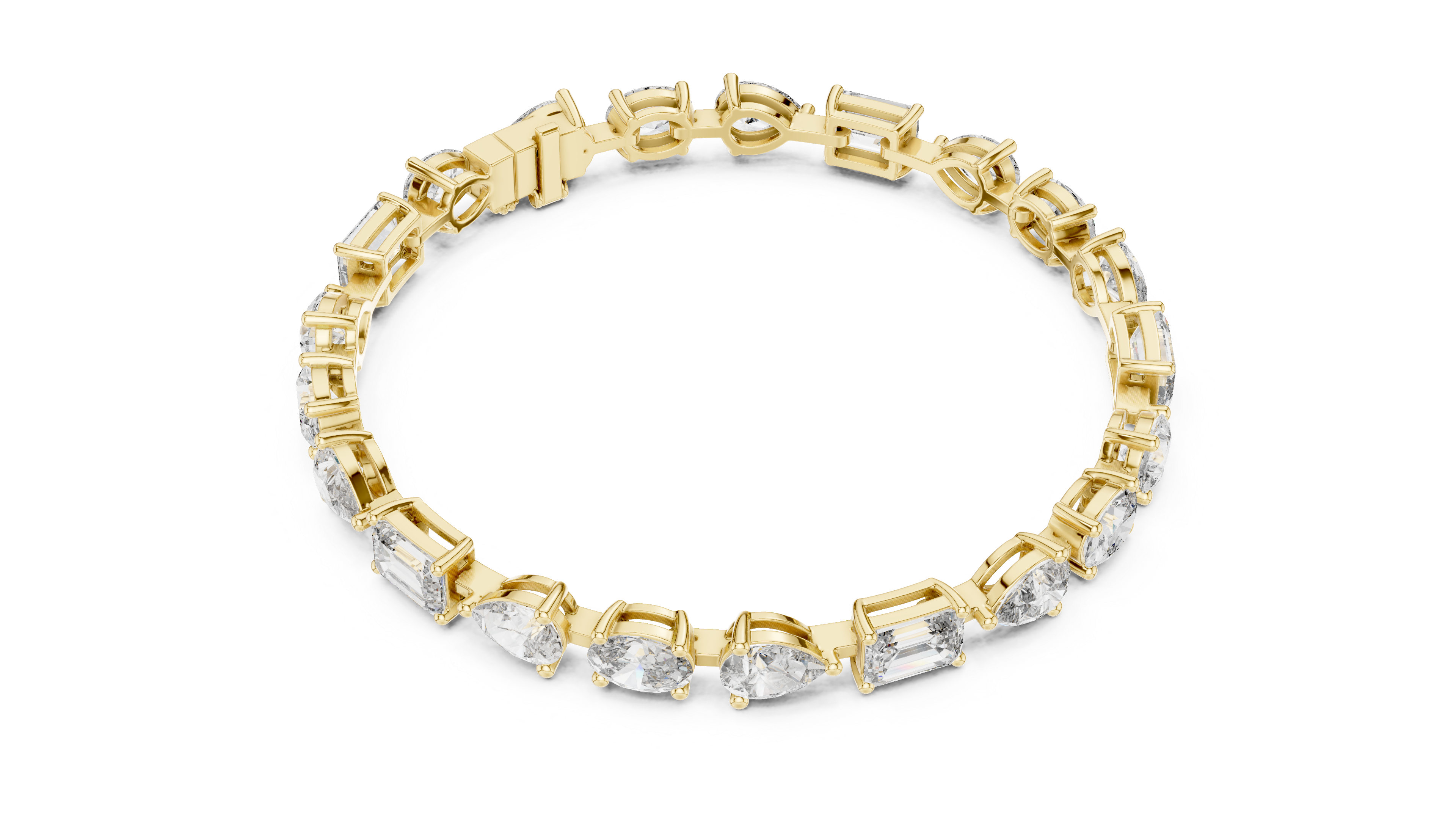 Luxury Multi Shape Diamond Bracelet