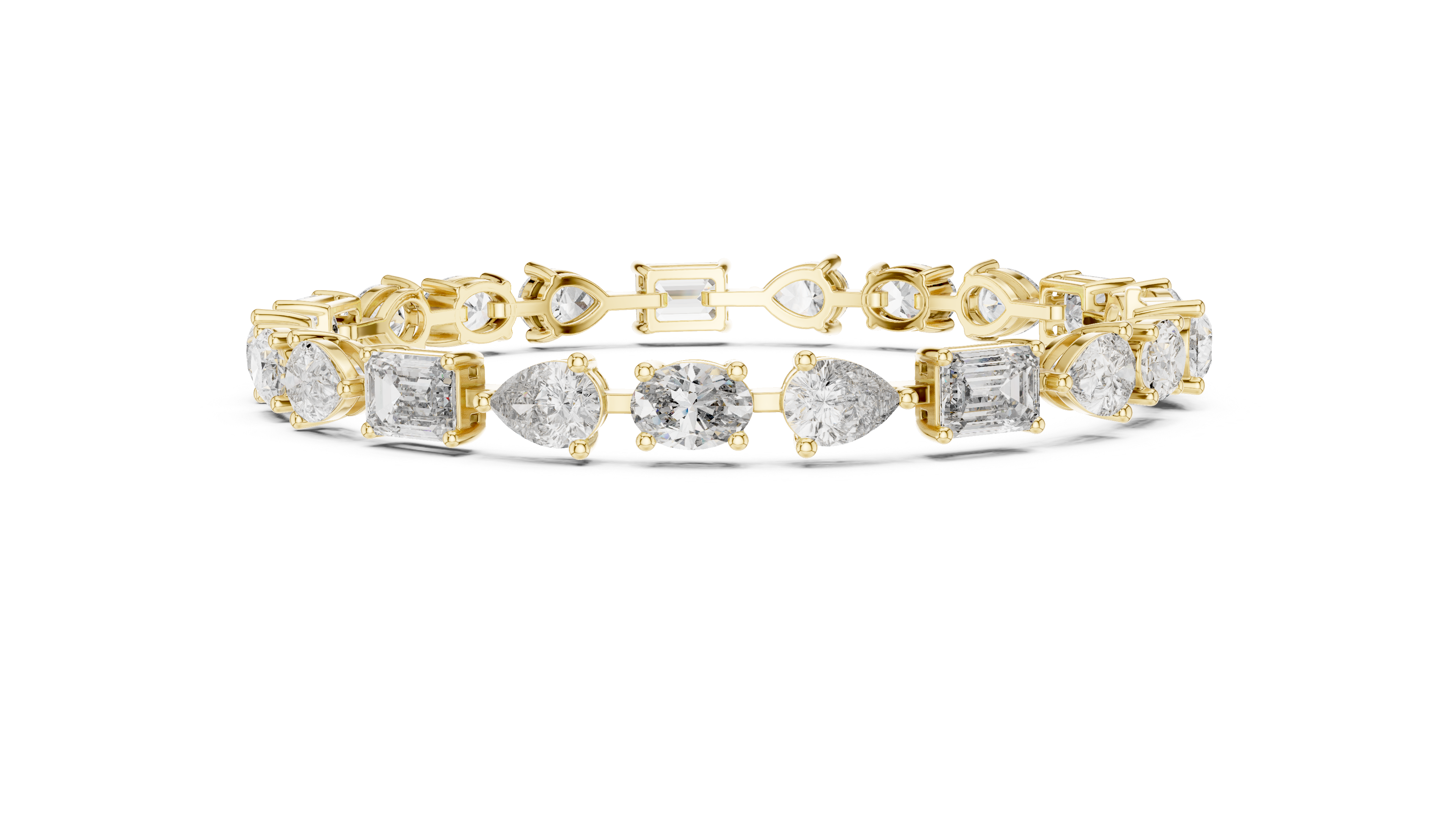 Luxury Multi Shape Diamond Bracelet