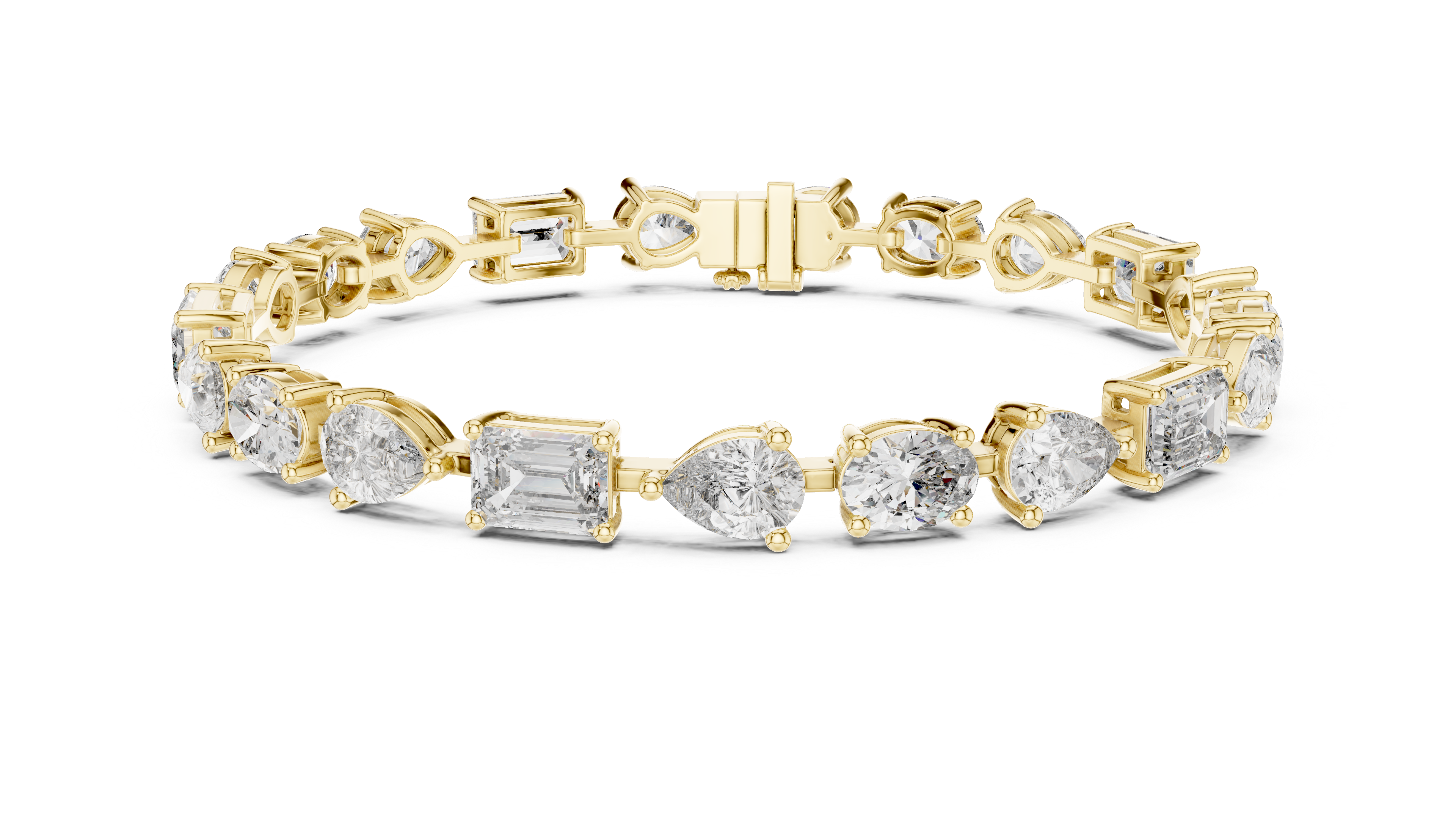 Luxury Multi Shape Diamond Bracelet