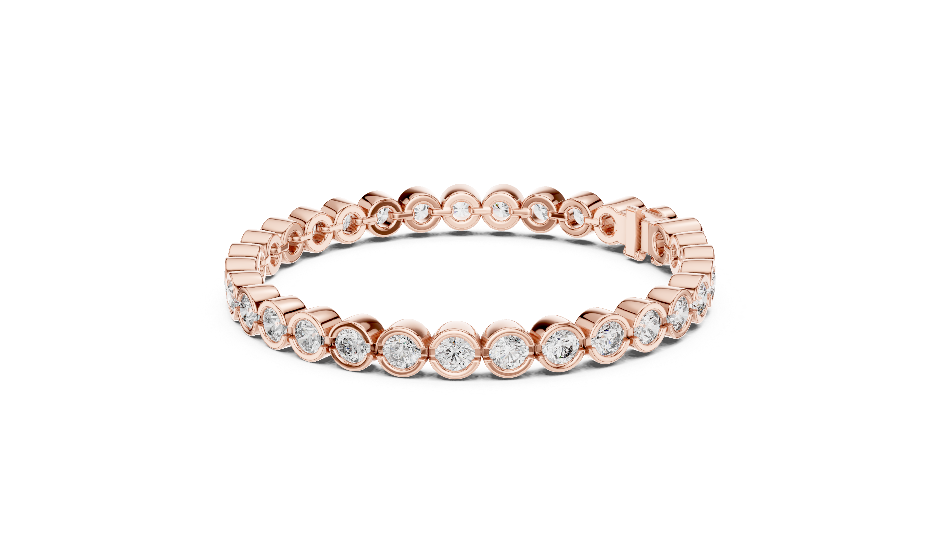 Luxury Bezel Diamond Bracelet