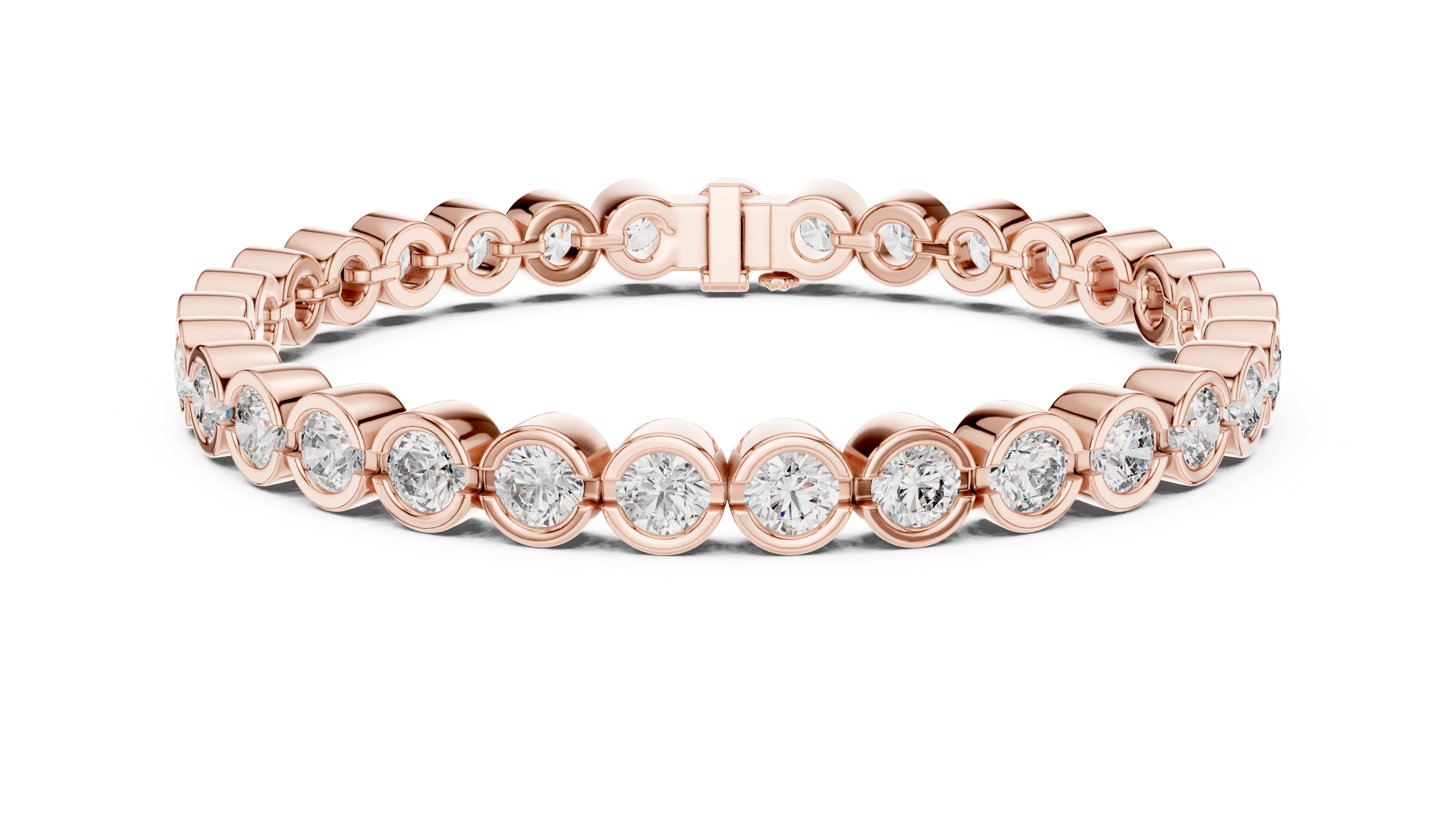 Luxury Bezel Diamond Bracelet