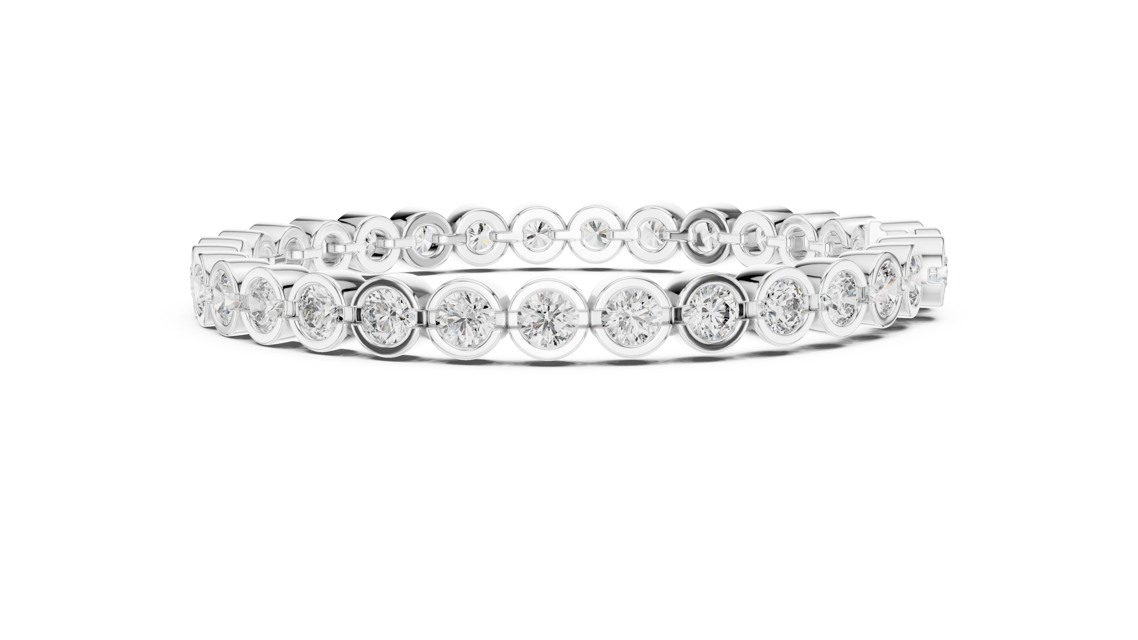 Luxury Bezel Diamond Bracelet