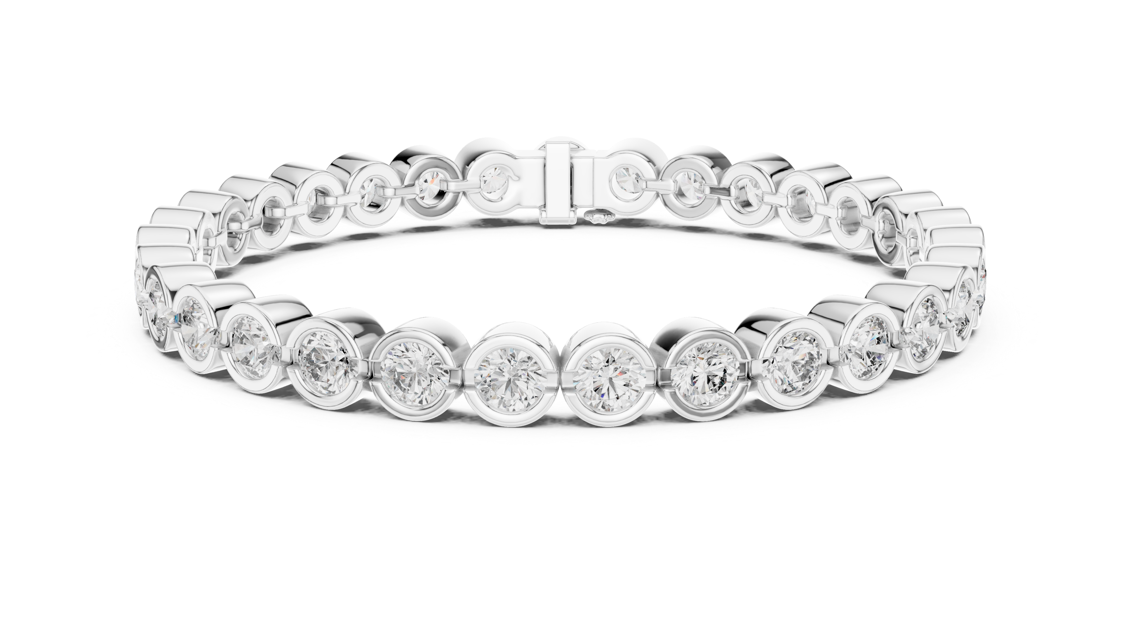 Luxury Bezel Diamond Bracelet