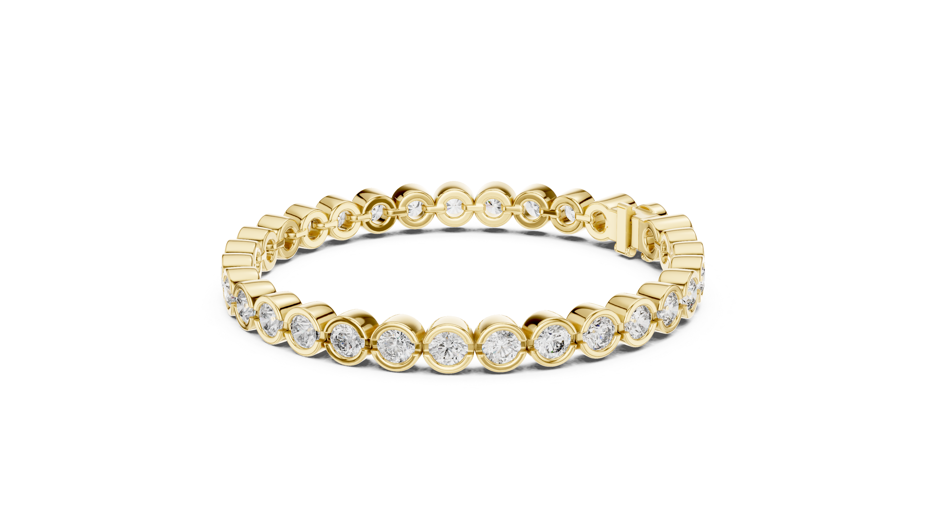 Luxury Bezel Diamond Bracelet
