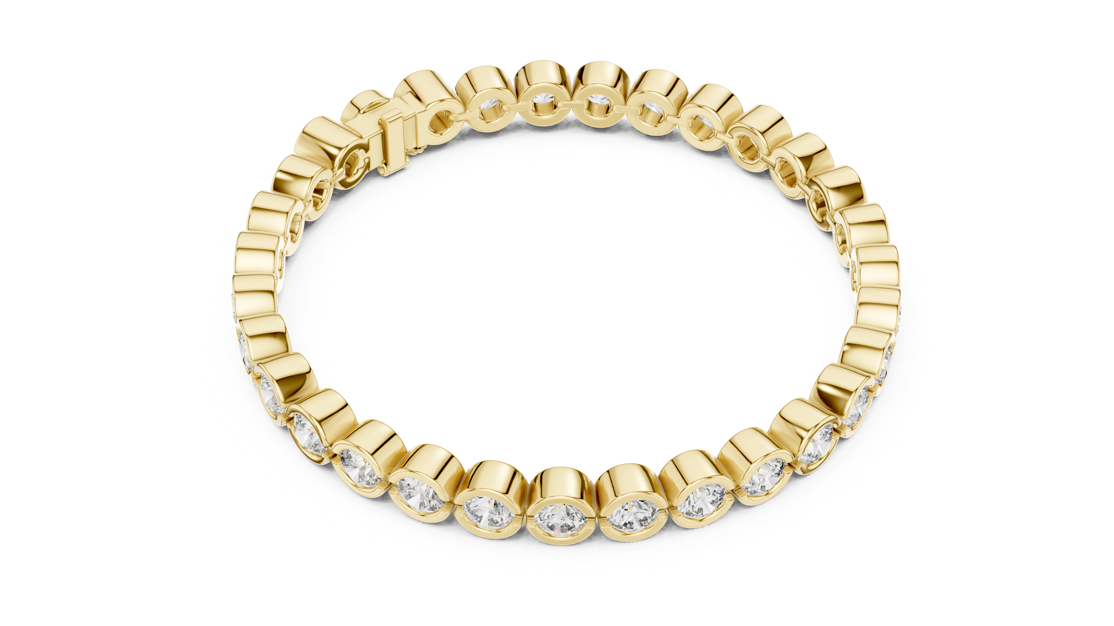 Luxury Bezel Diamond Bracelet
