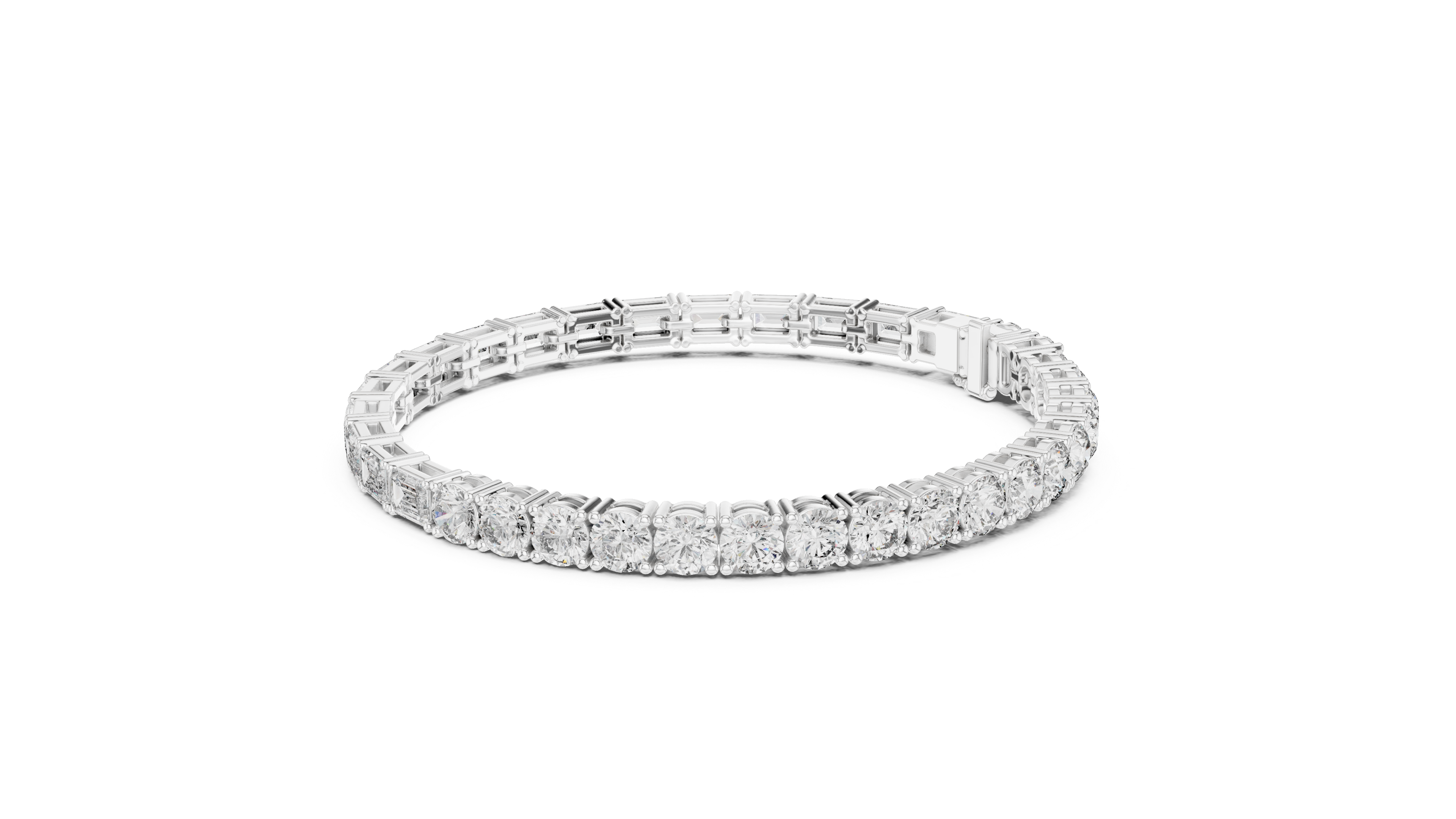 Luxury Mixed Cut Diamond Bracelet