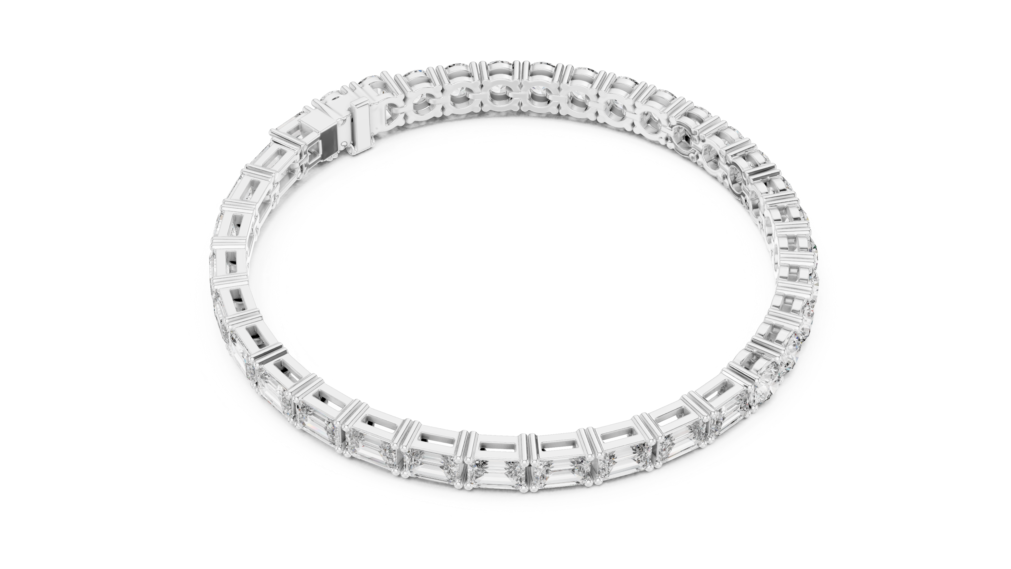 Luxury Mixed Cut Diamond Bracelet