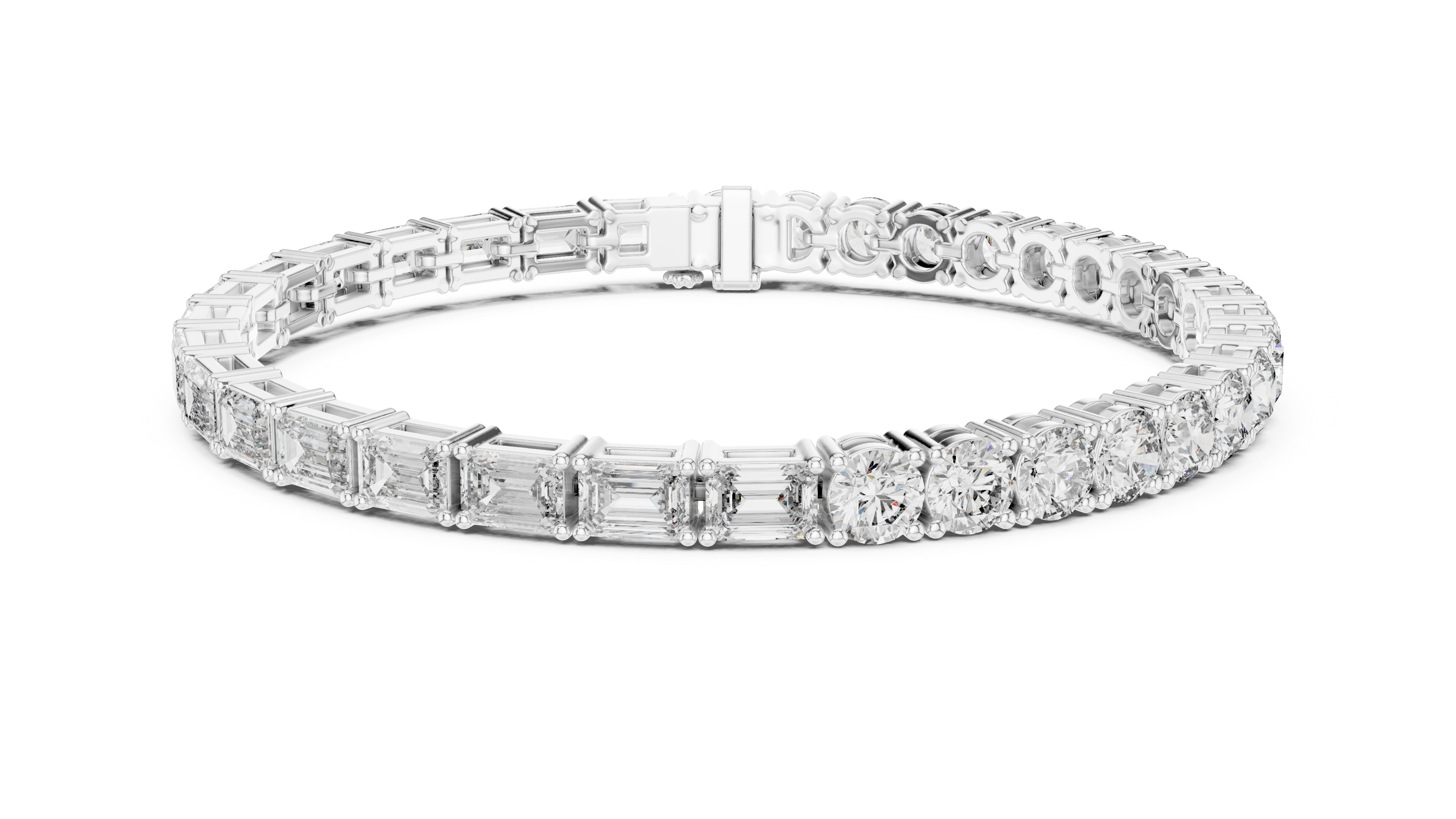 Luxury Mixed Cut Diamond Bracelet