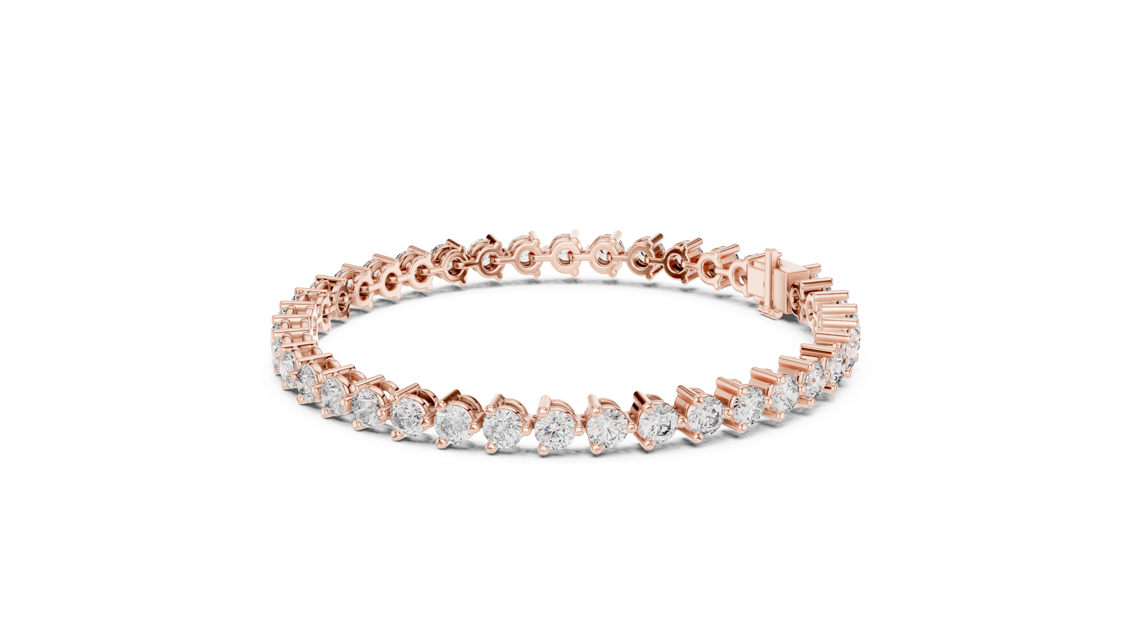 Luxury Round Diamond Tennis Bracelet