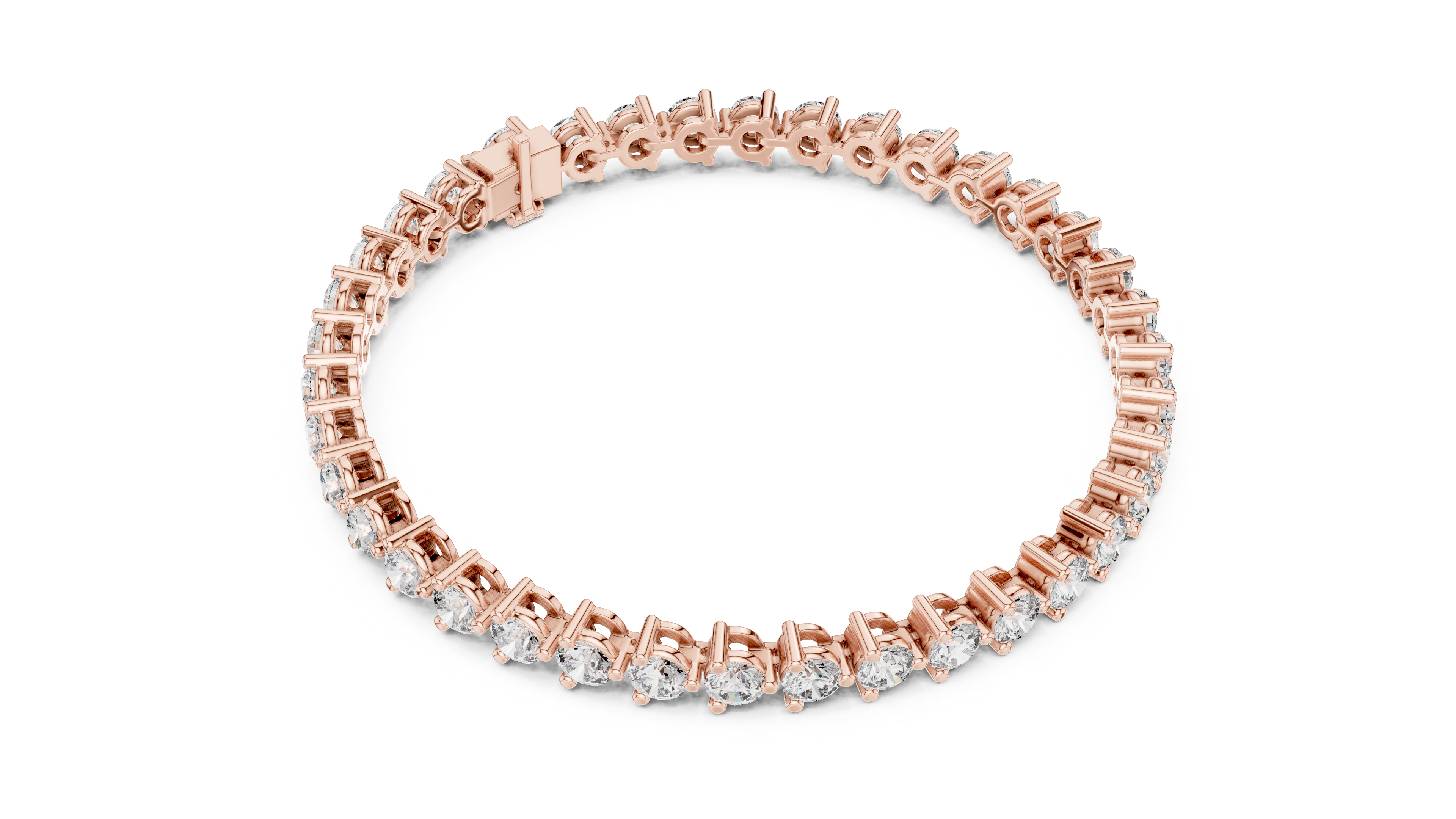 Luxury Round Diamond Tennis Bracelet
