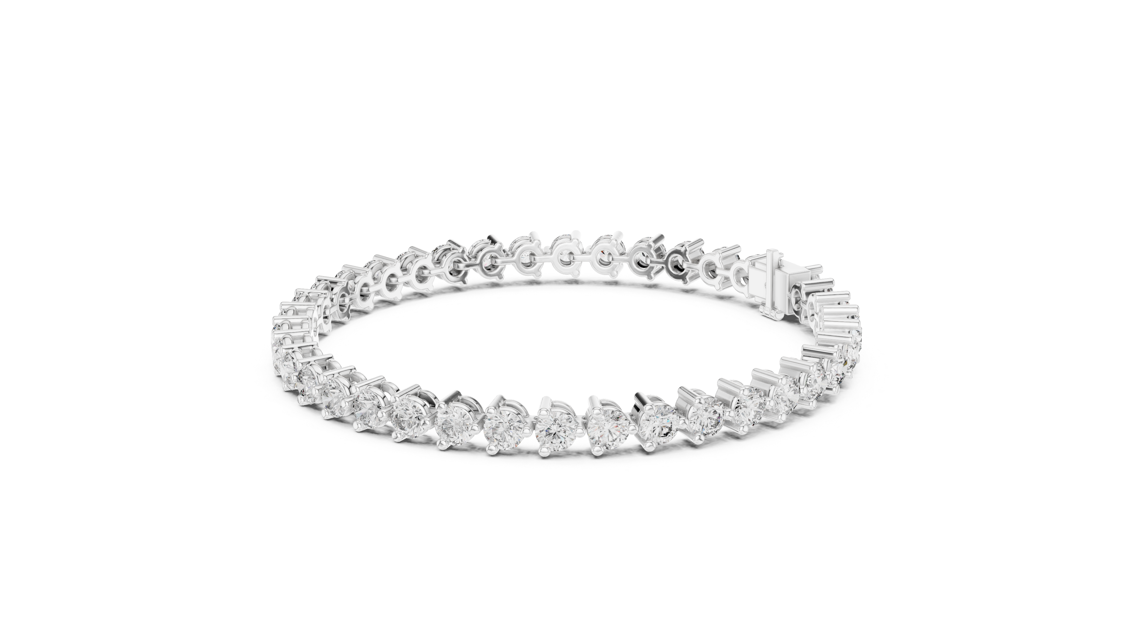 Luxury Round Diamond Tennis Bracelet