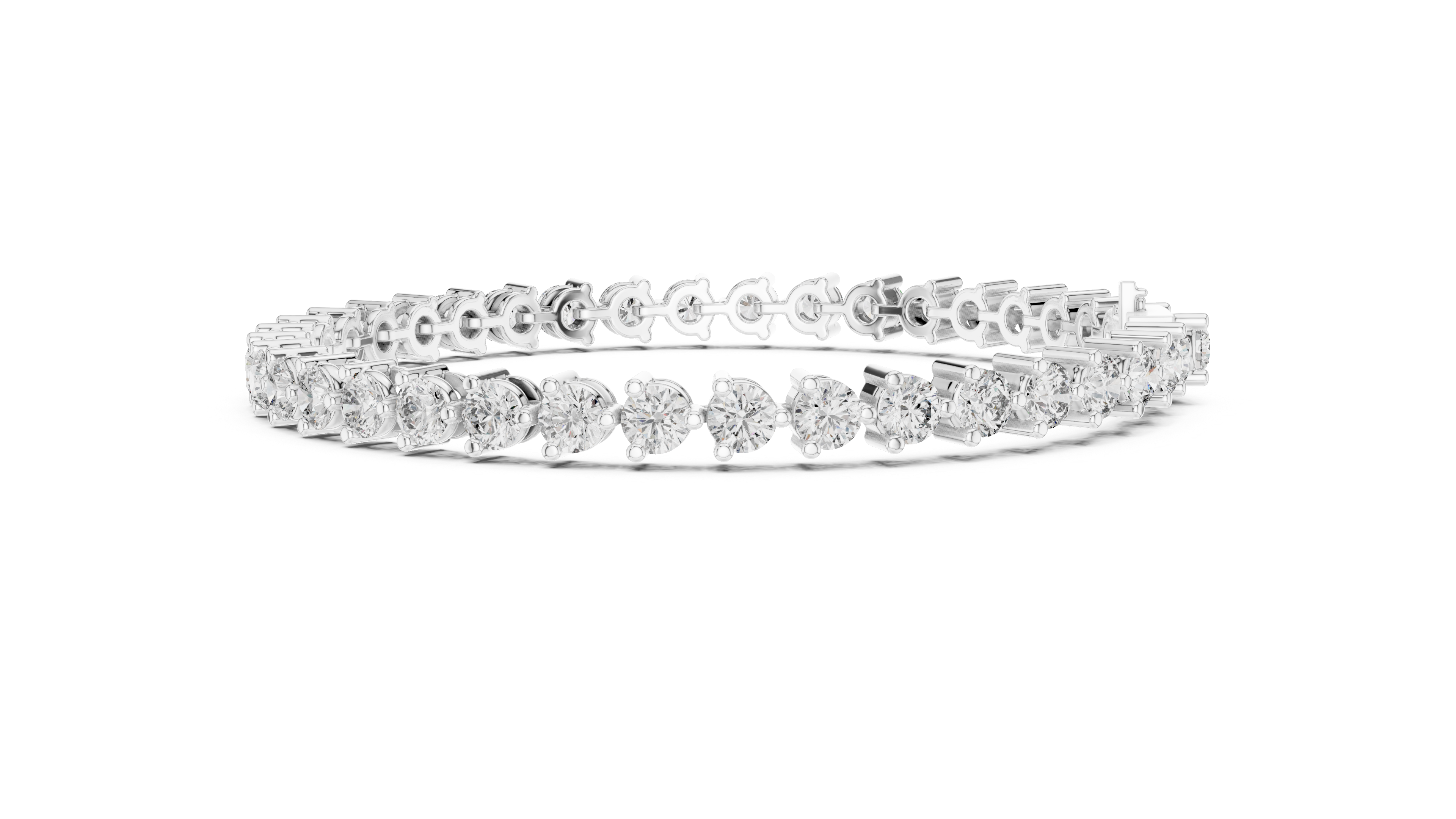 Luxury Round Diamond Tennis Bracelet