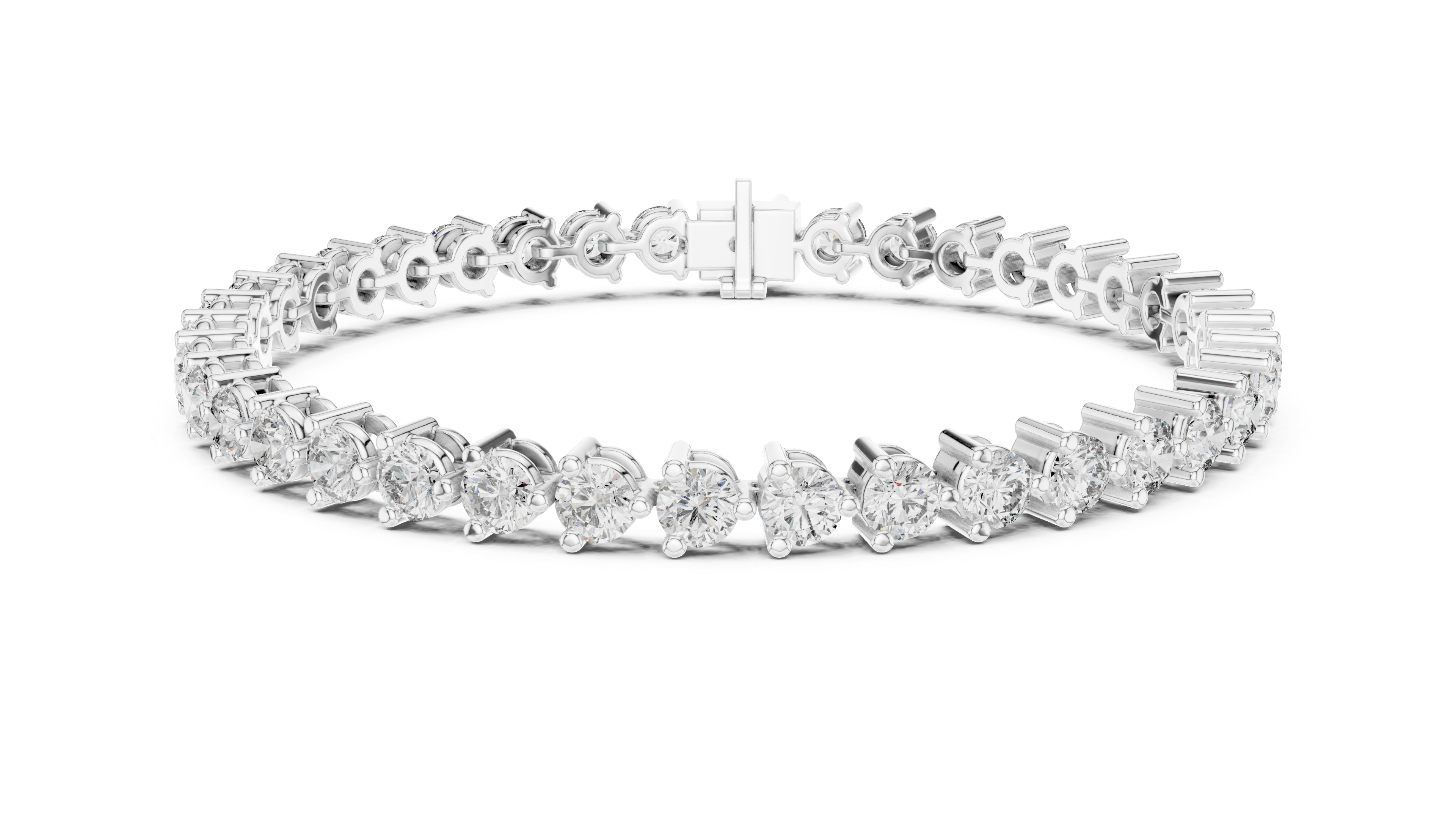 Luxury Round Diamond Tennis Bracelet