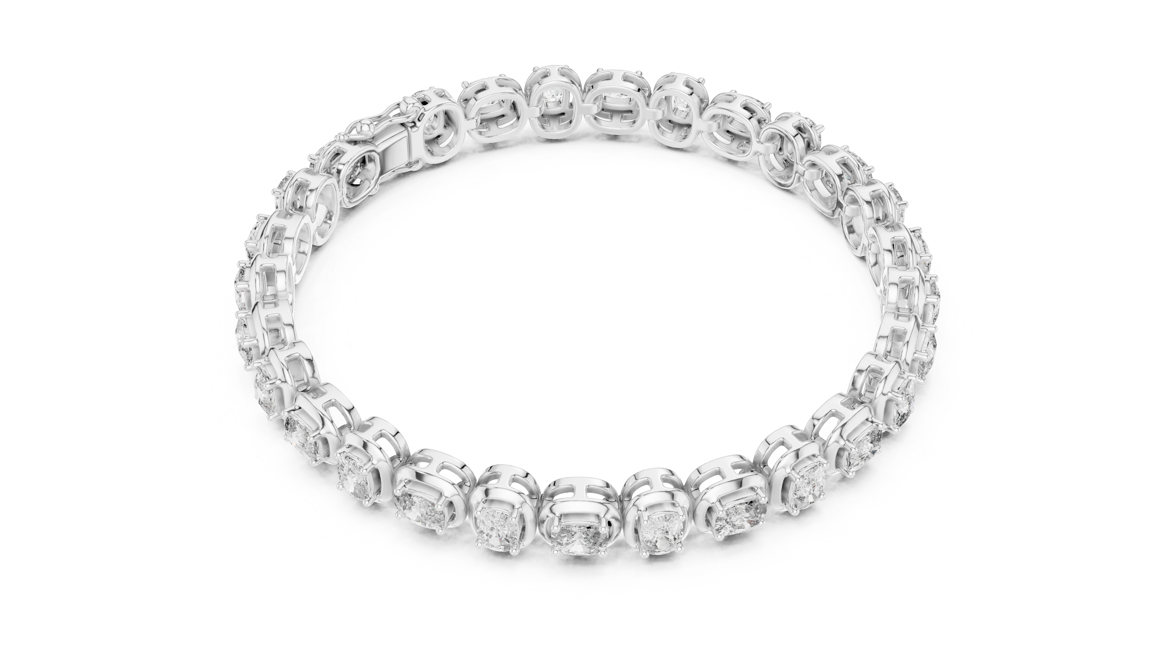 Luxury Cushion Diamond Bracelet