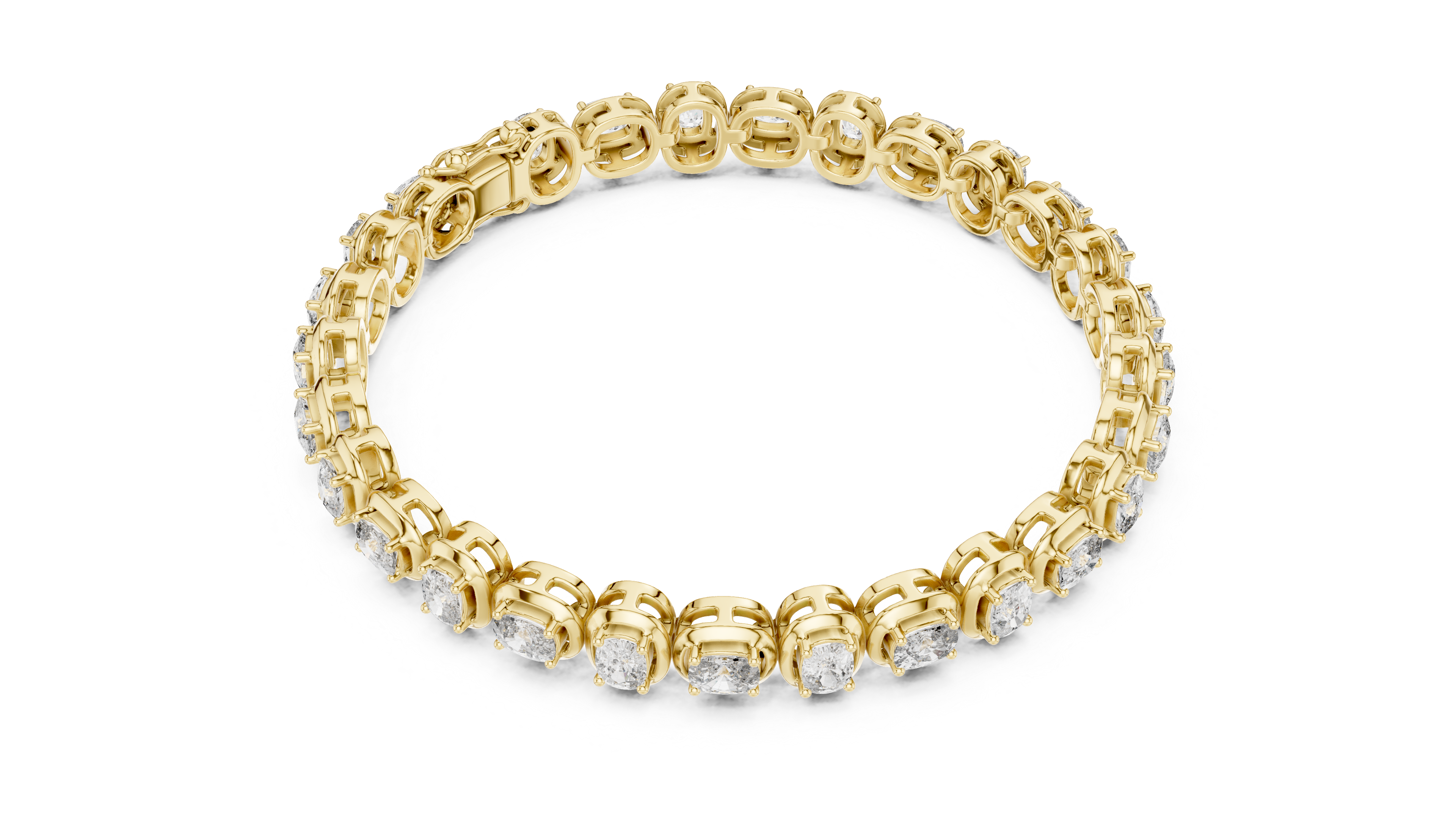 Luxury Cushion Diamond Bracelet