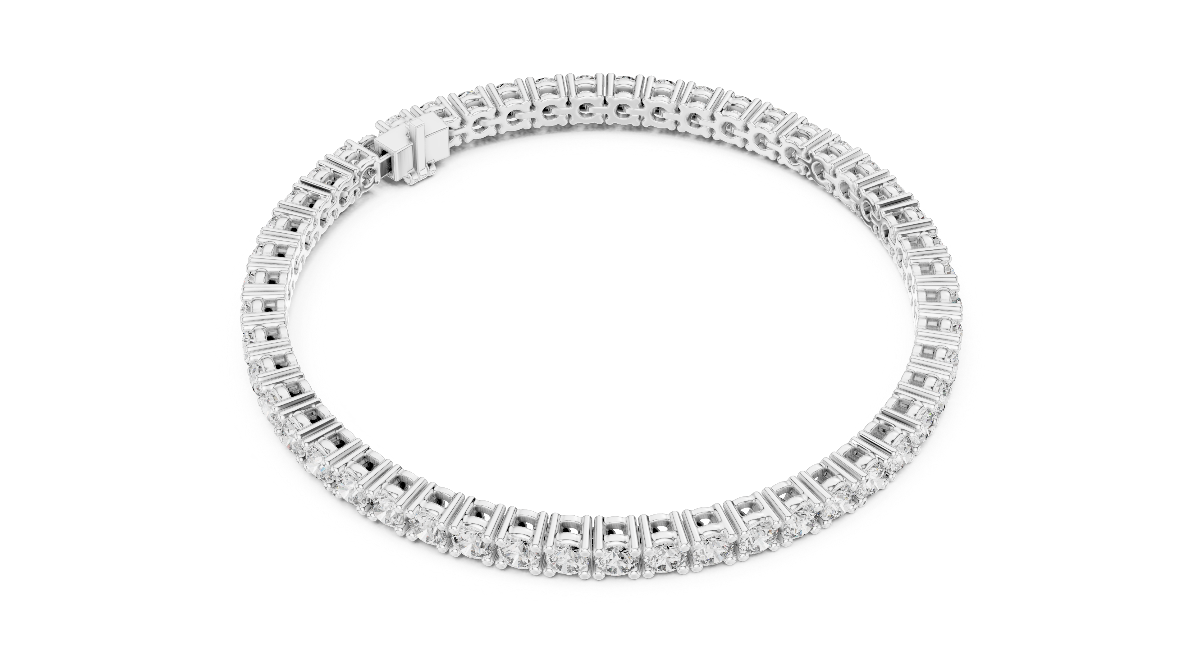 Luxury Round Diamond Tennis Bracelet