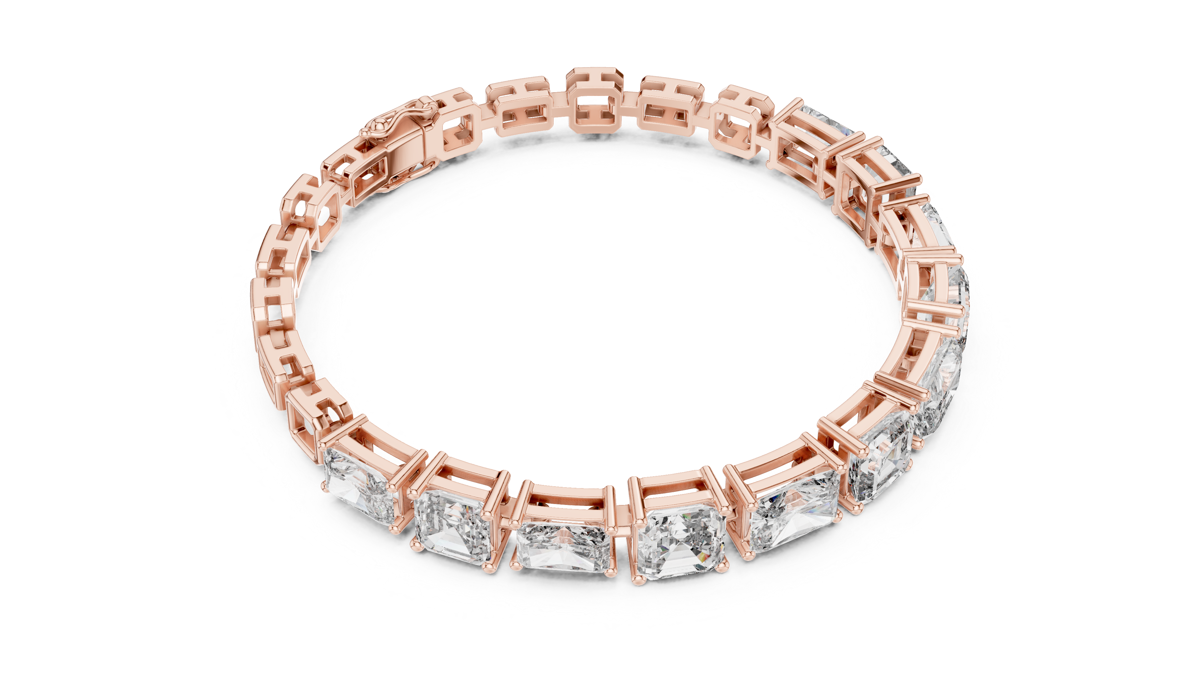 Luxury Mixed Cut Diamond Bracelet