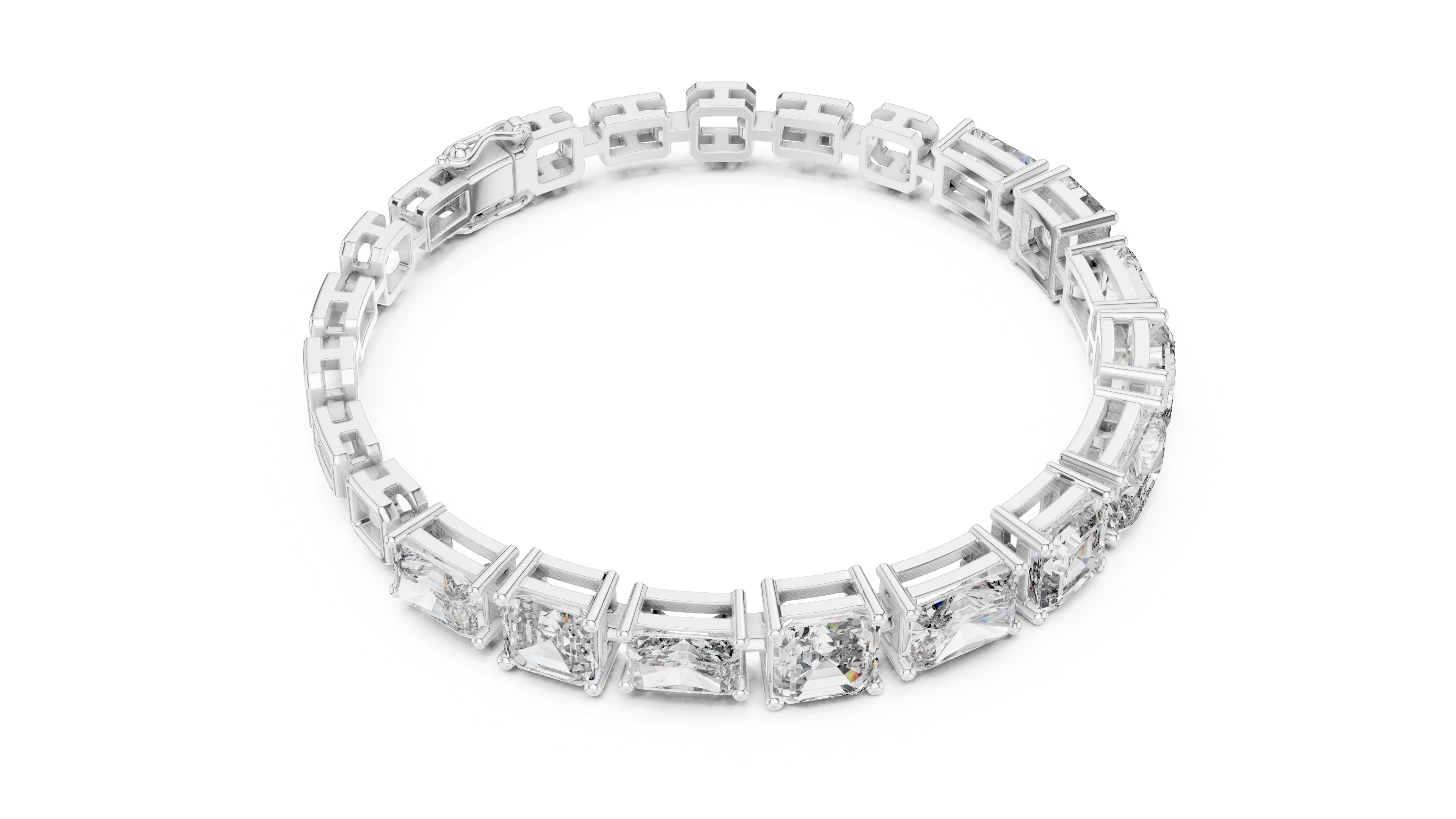 Luxury Mixed Cut Diamond Bracelet