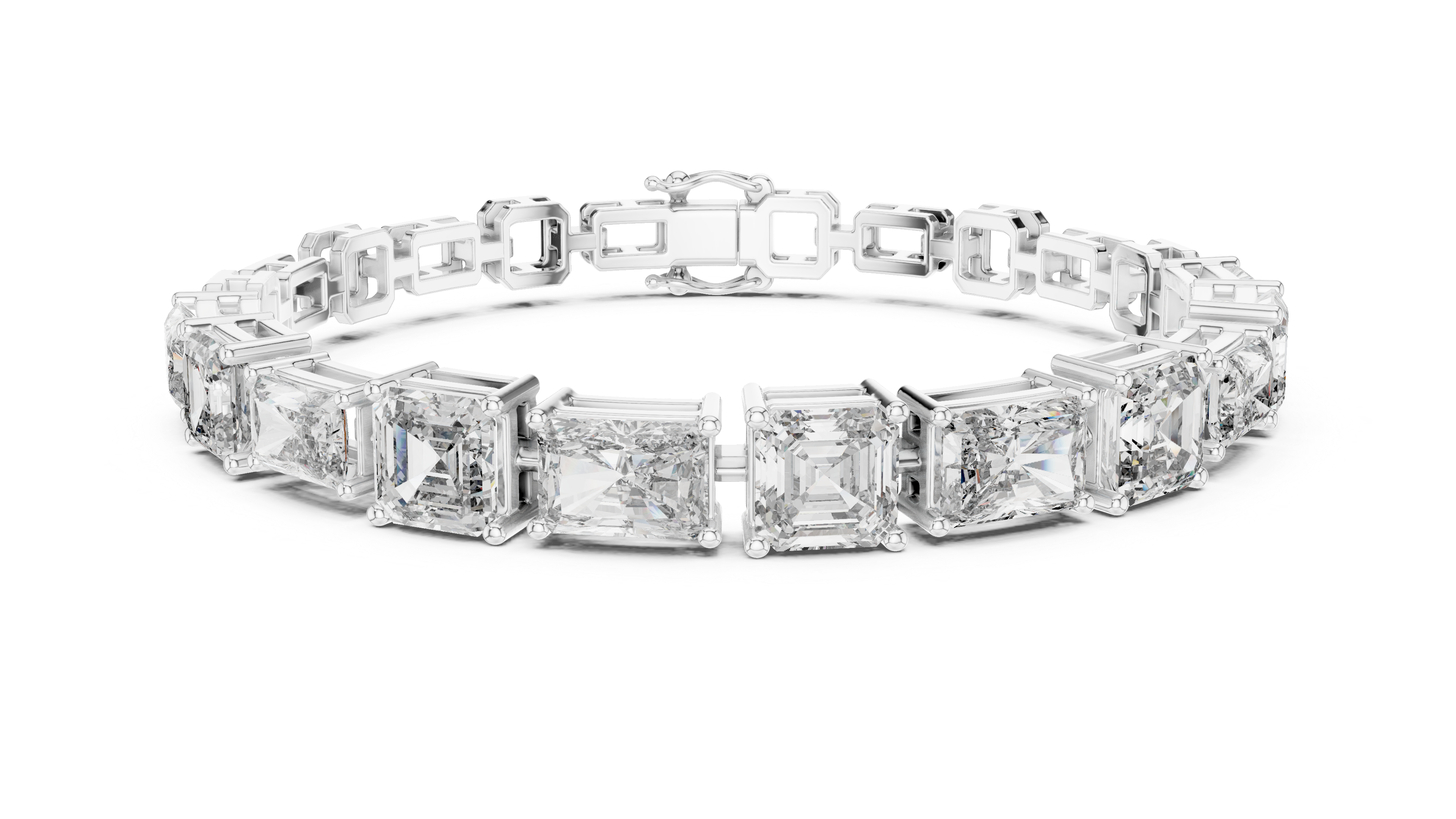 Luxury Mixed Cut Diamond Bracelet