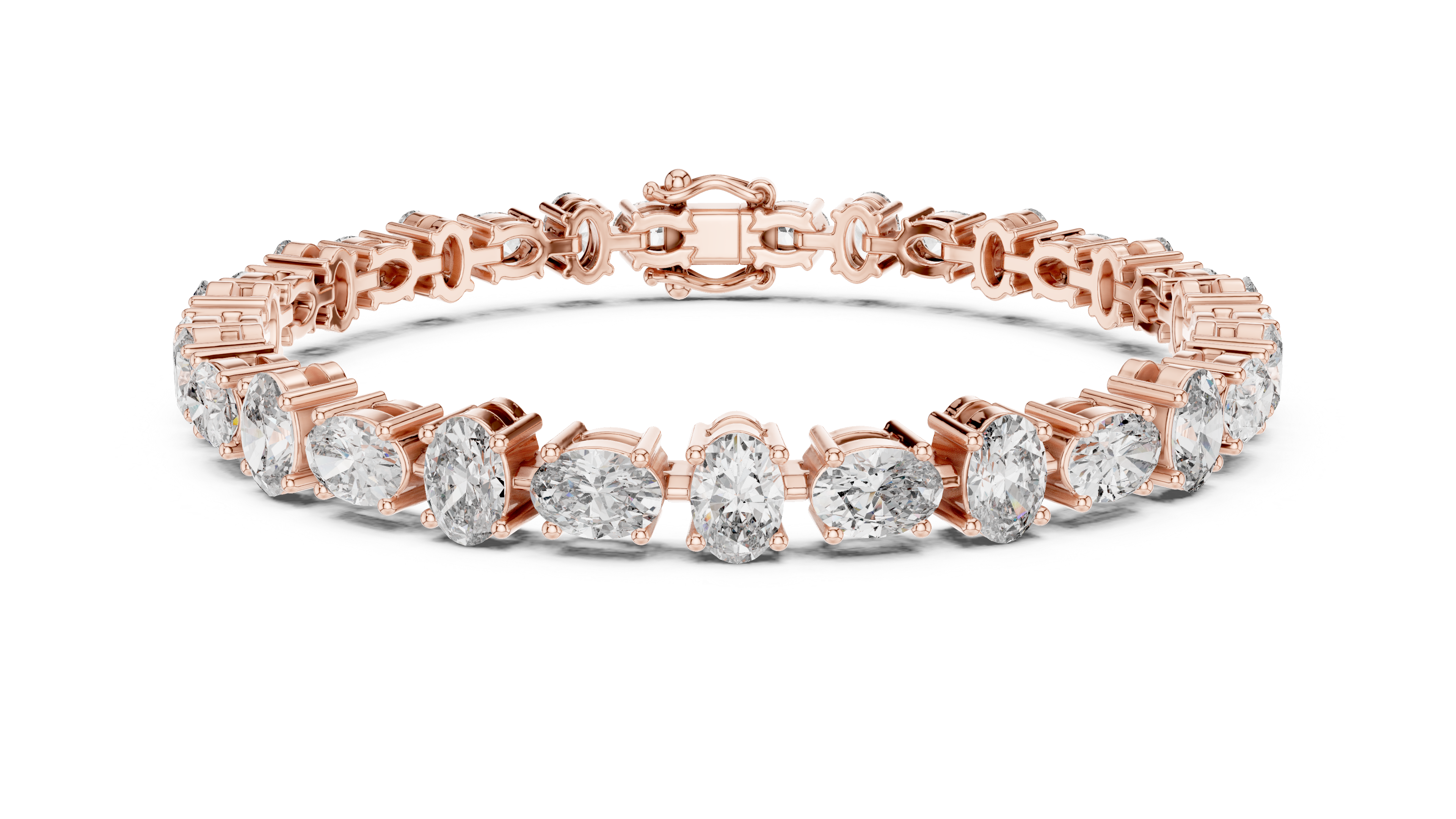Luxury Oval Diamond Bracelet