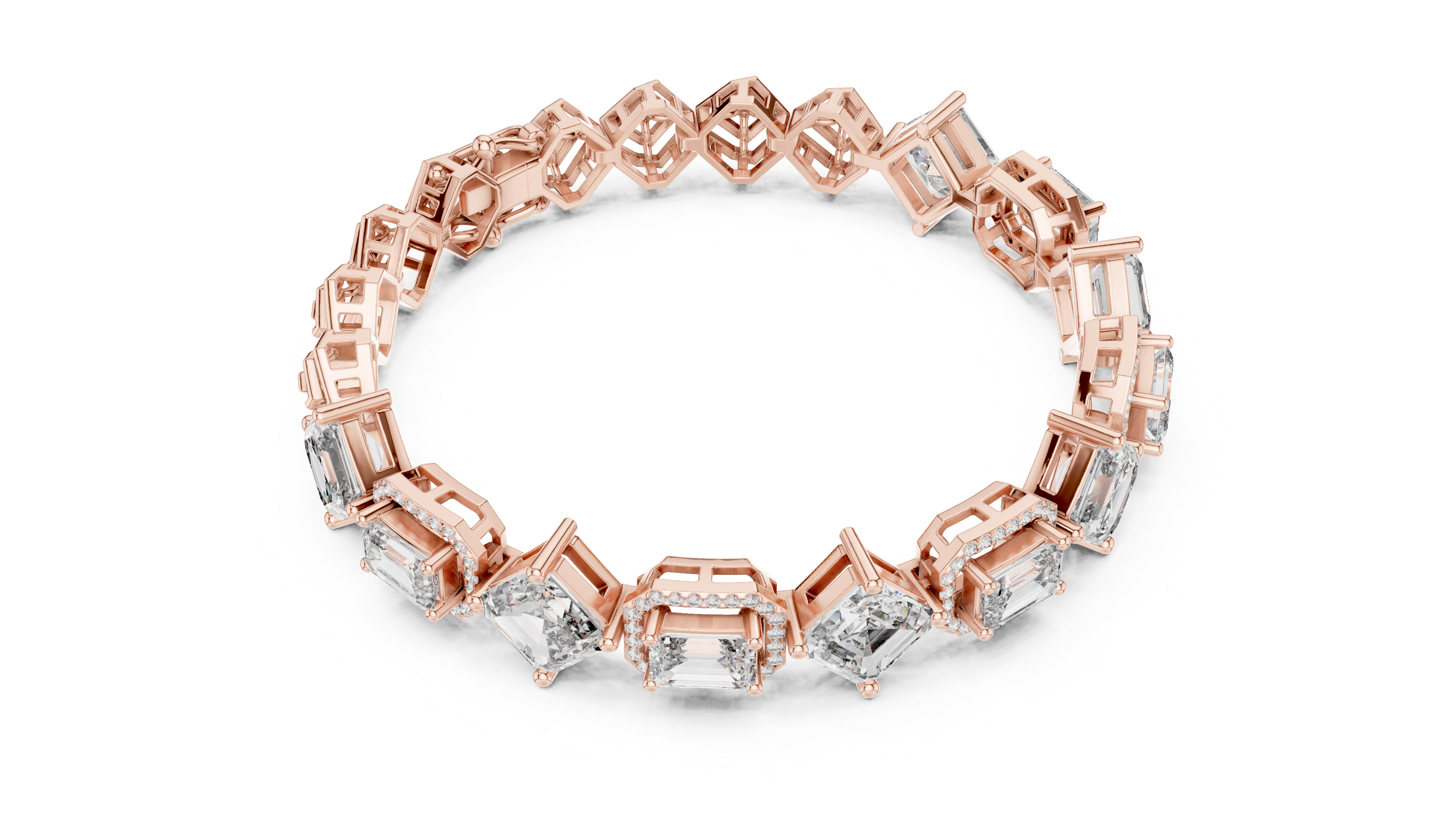 Luxury Mixed Cut Diamond Bracelet