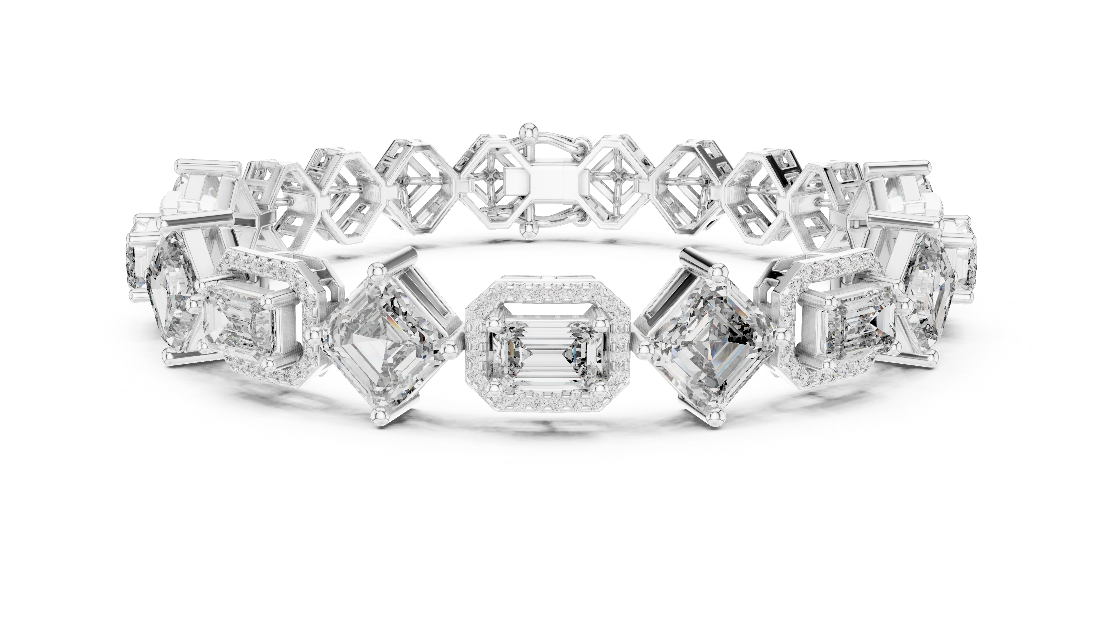 Luxury Mixed Cut Diamond Bracelet