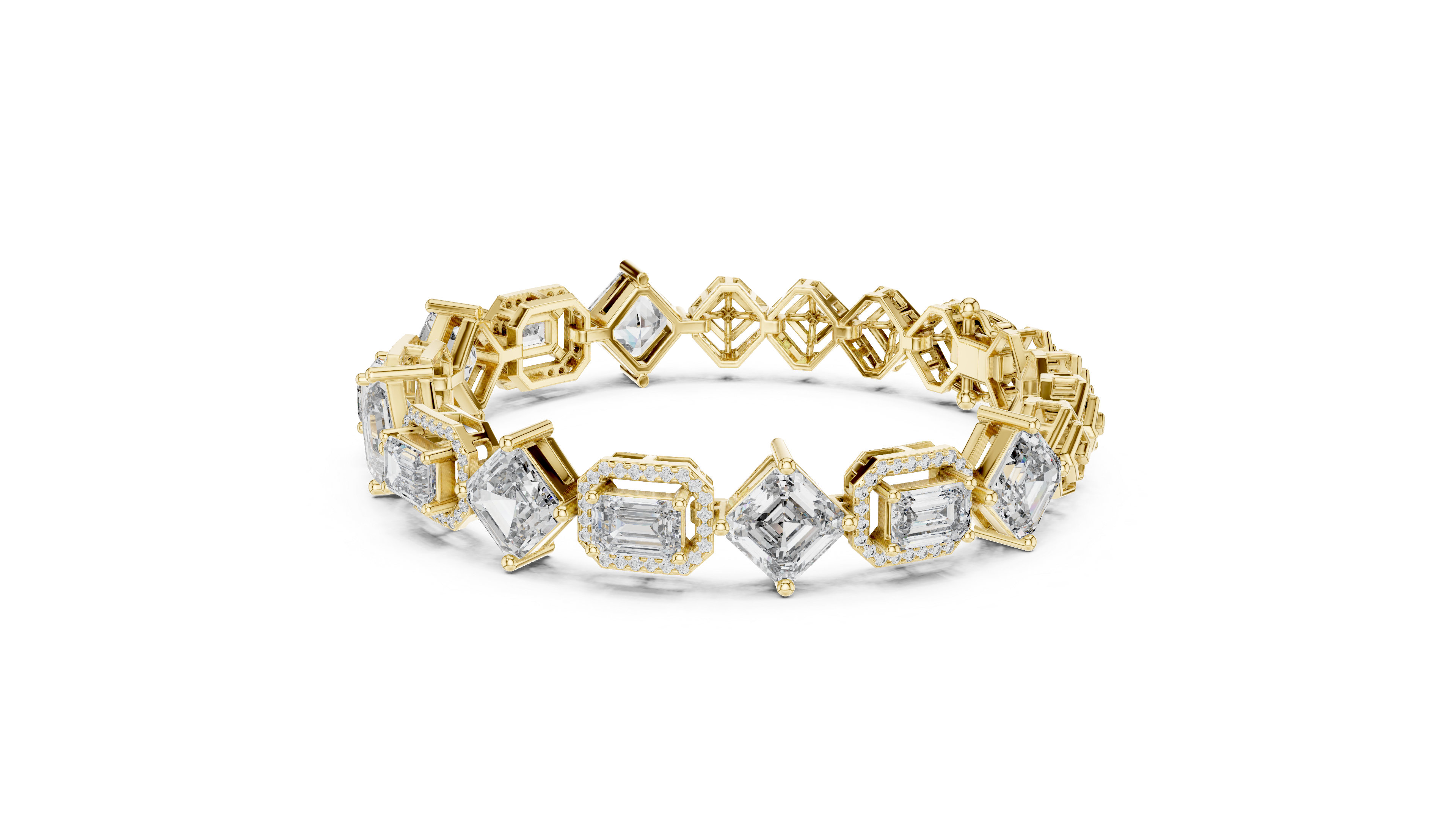 Luxury Mixed Cut Diamond Bracelet