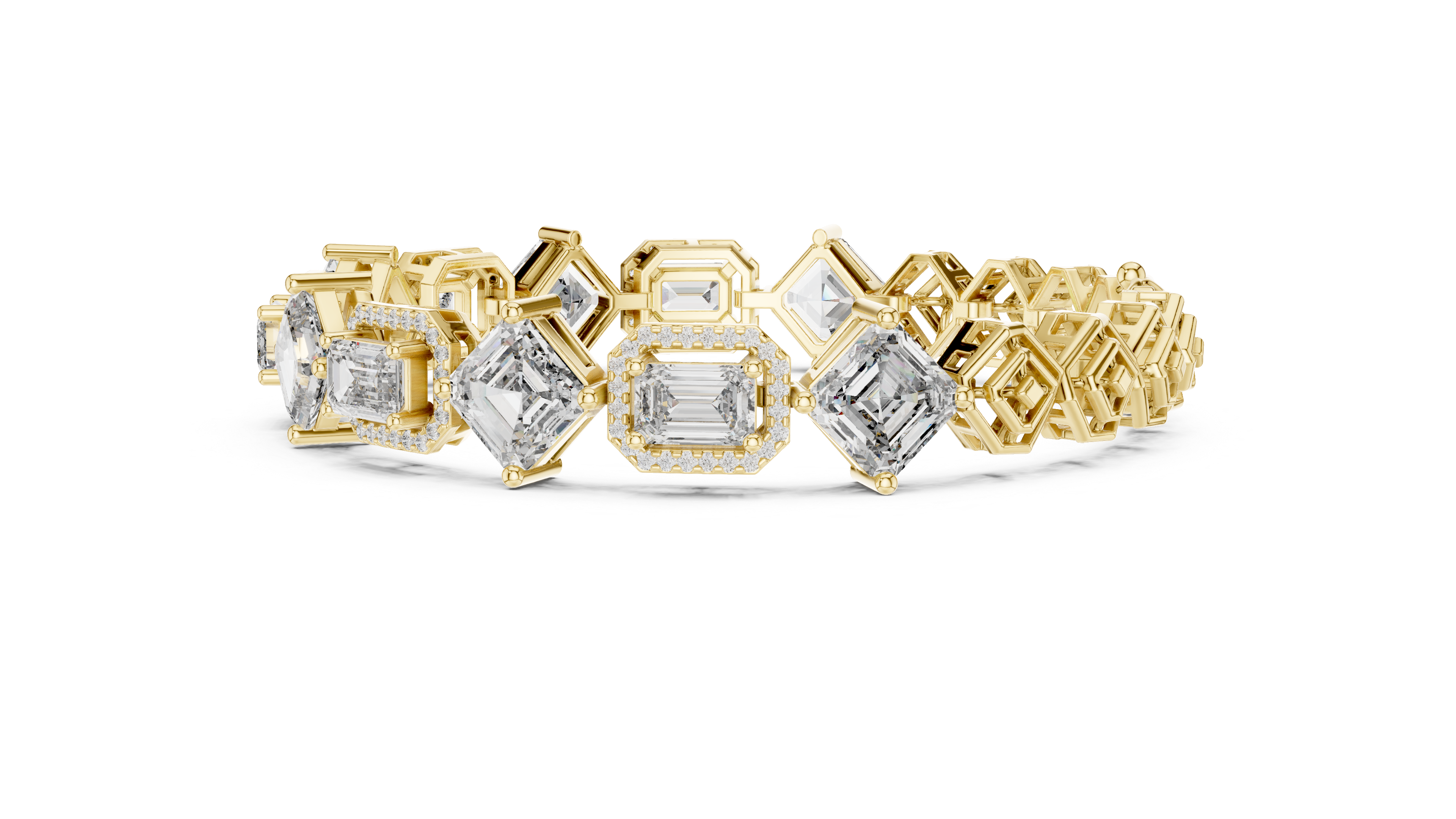 Luxury Mixed Cut Diamond Bracelet