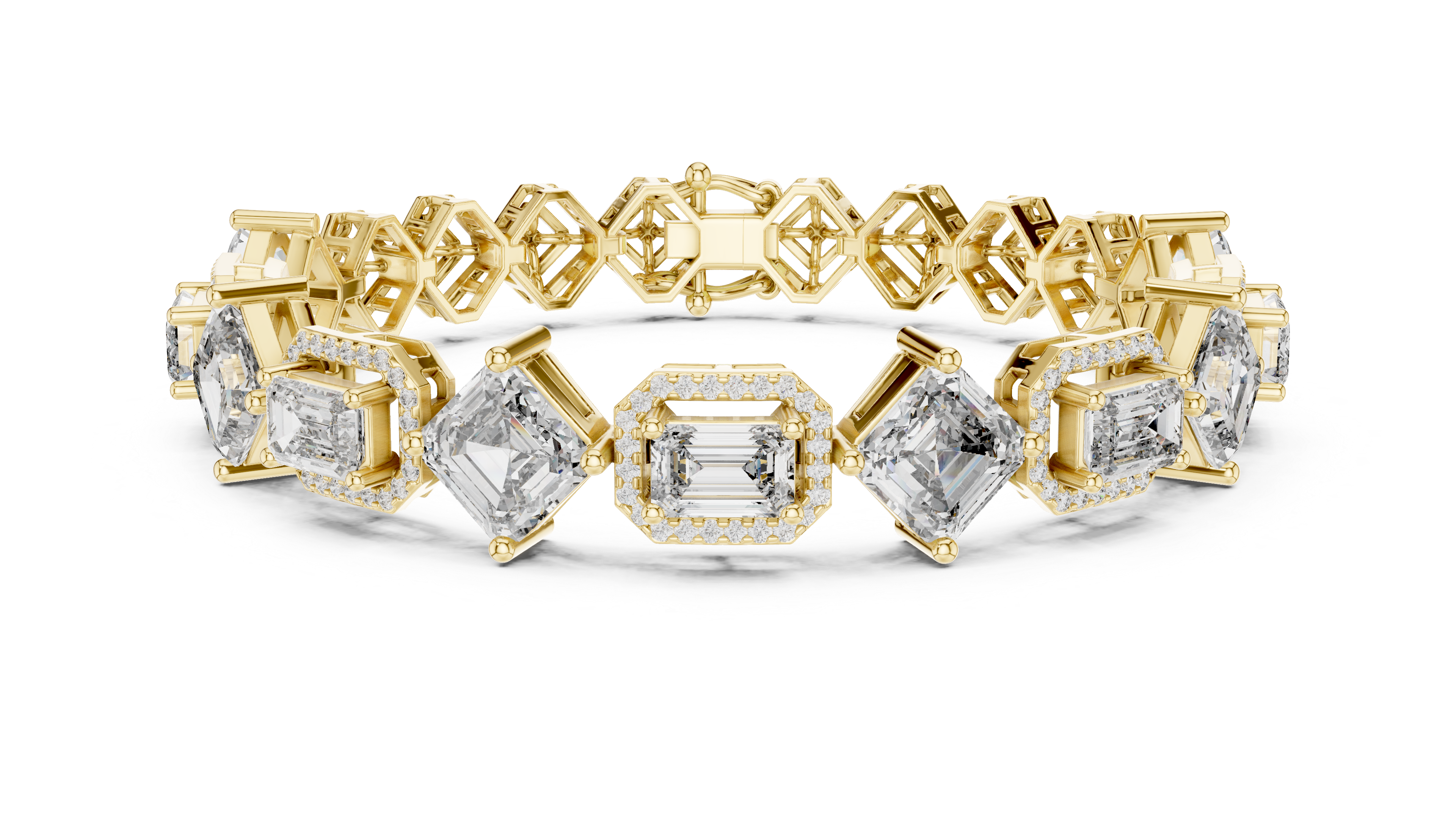 Luxury Mixed Cut Diamond Bracelet