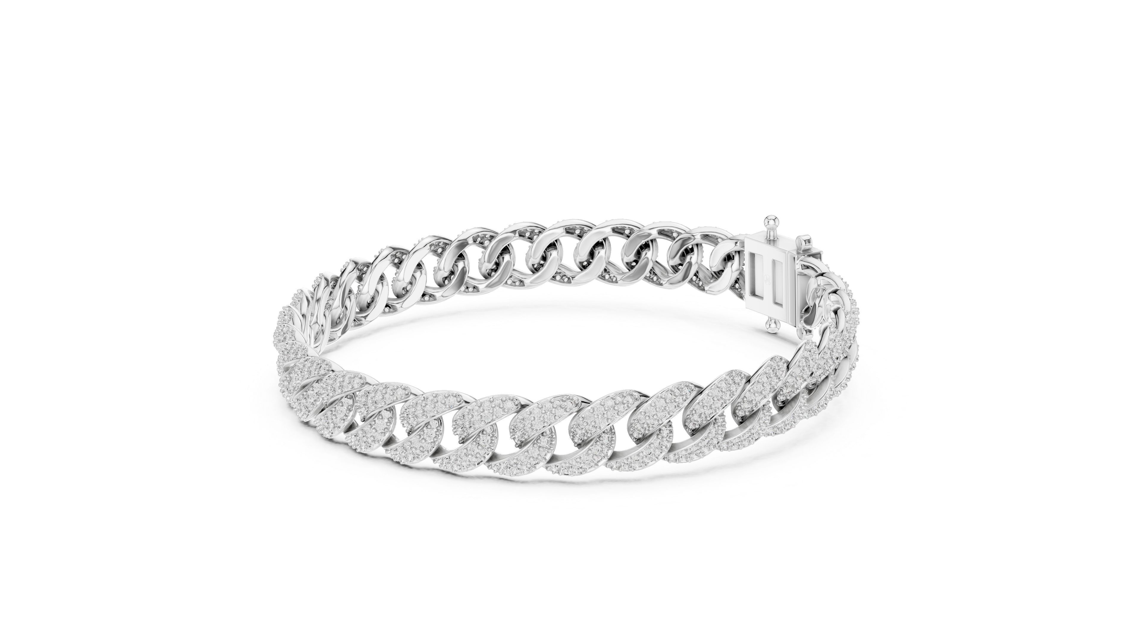 Royal Pavé Chain Bracelet