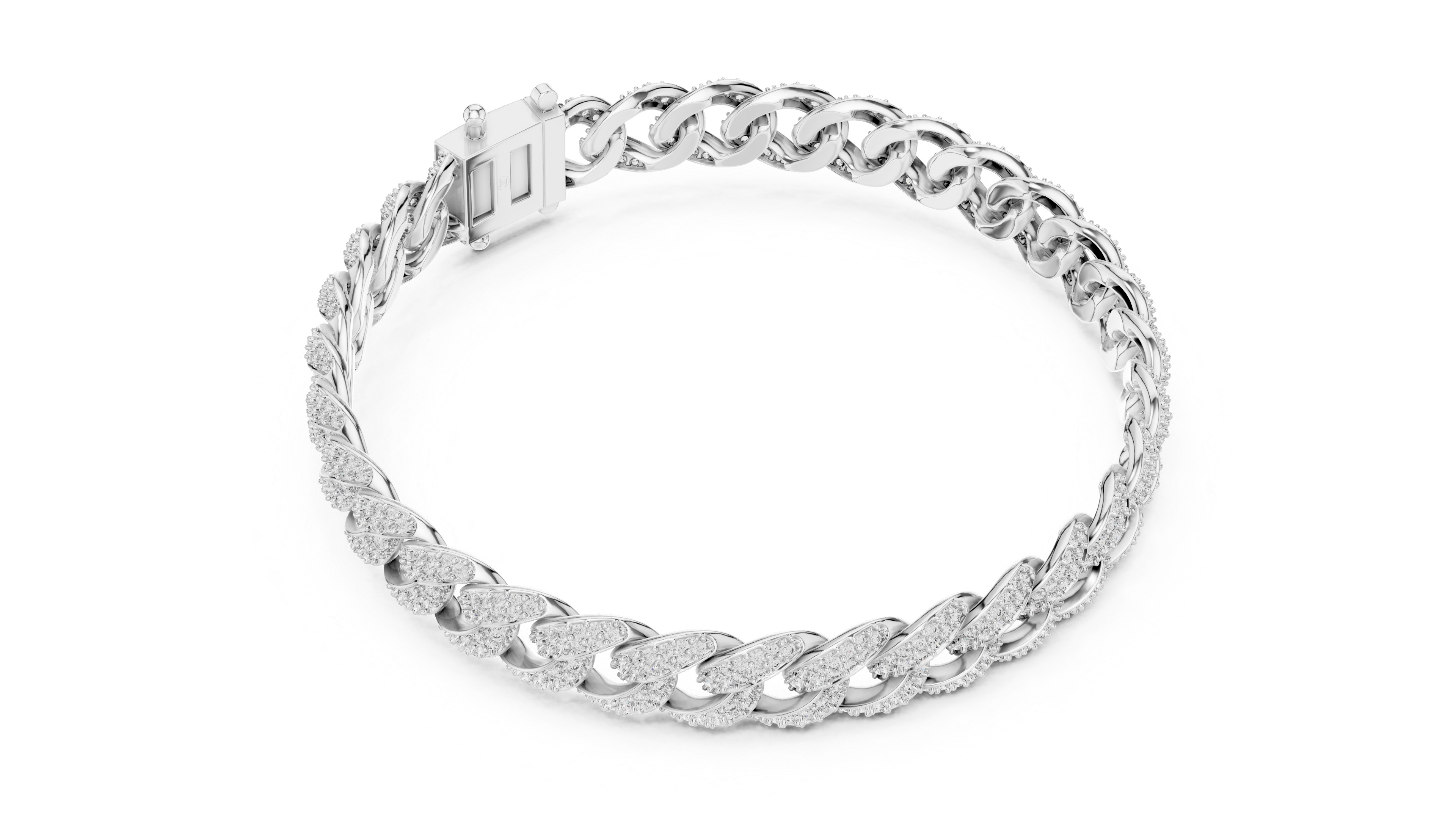 Royal Pavé Chain Bracelet