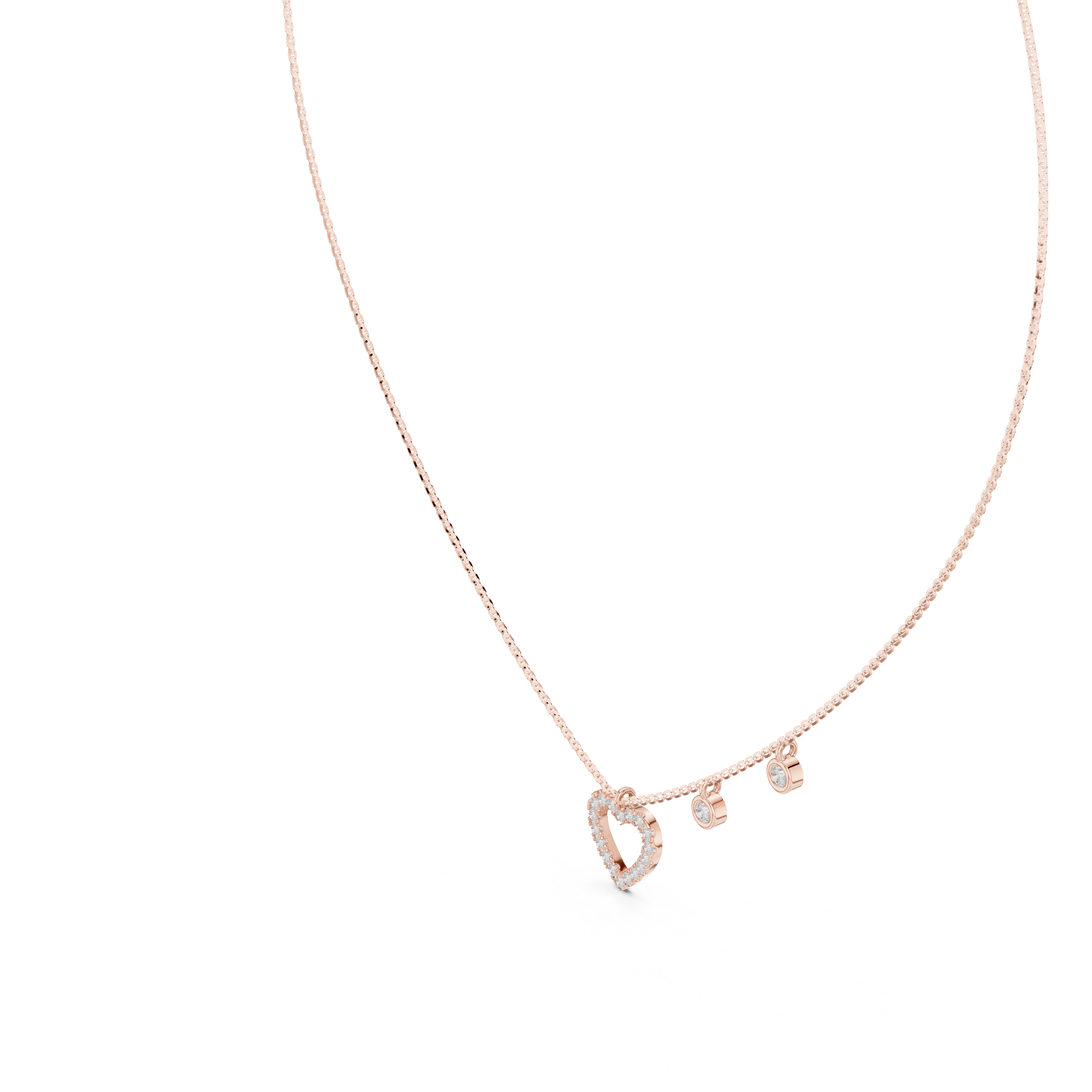 Luxury Heart Diamond Necklace
