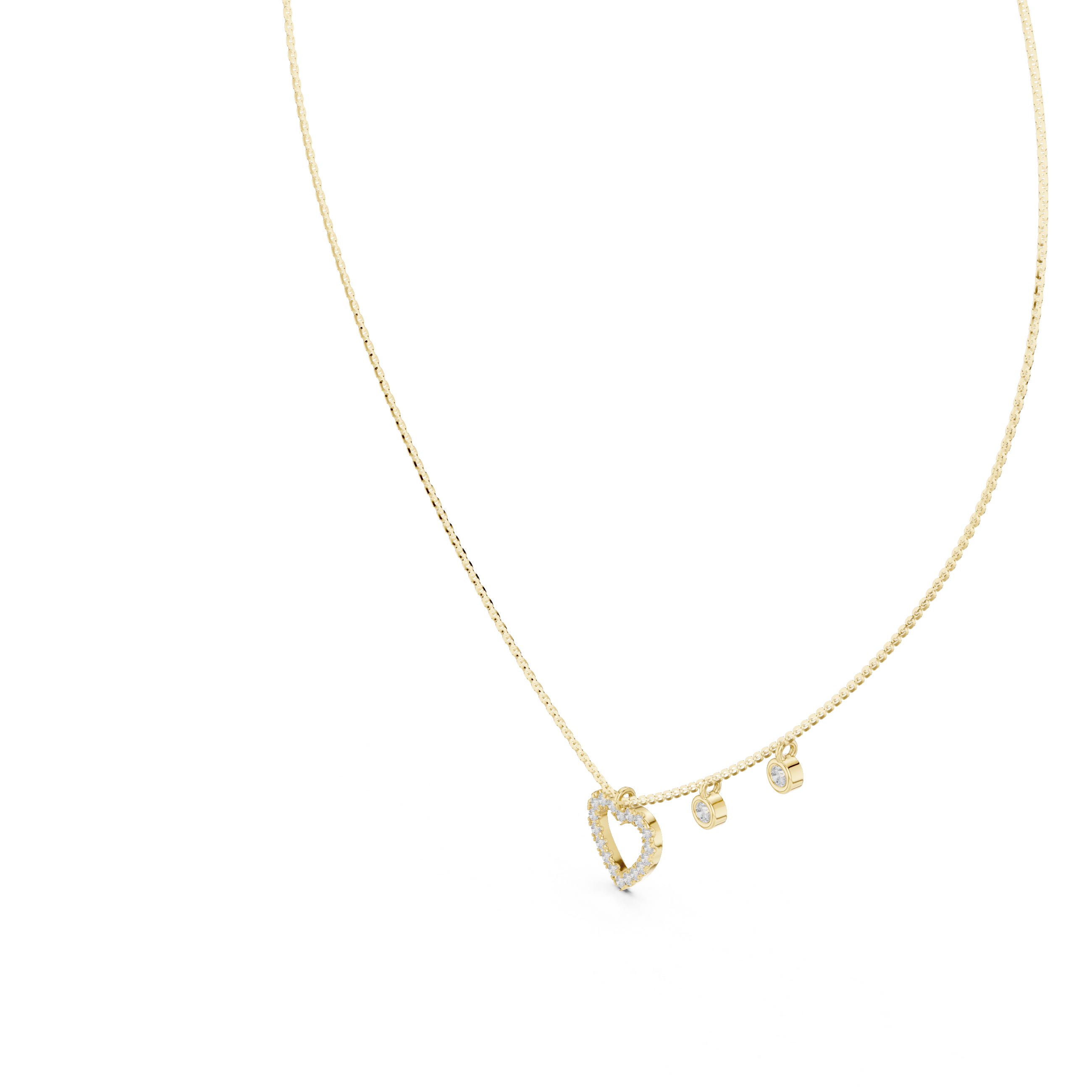 Luxury Heart Diamond Necklace