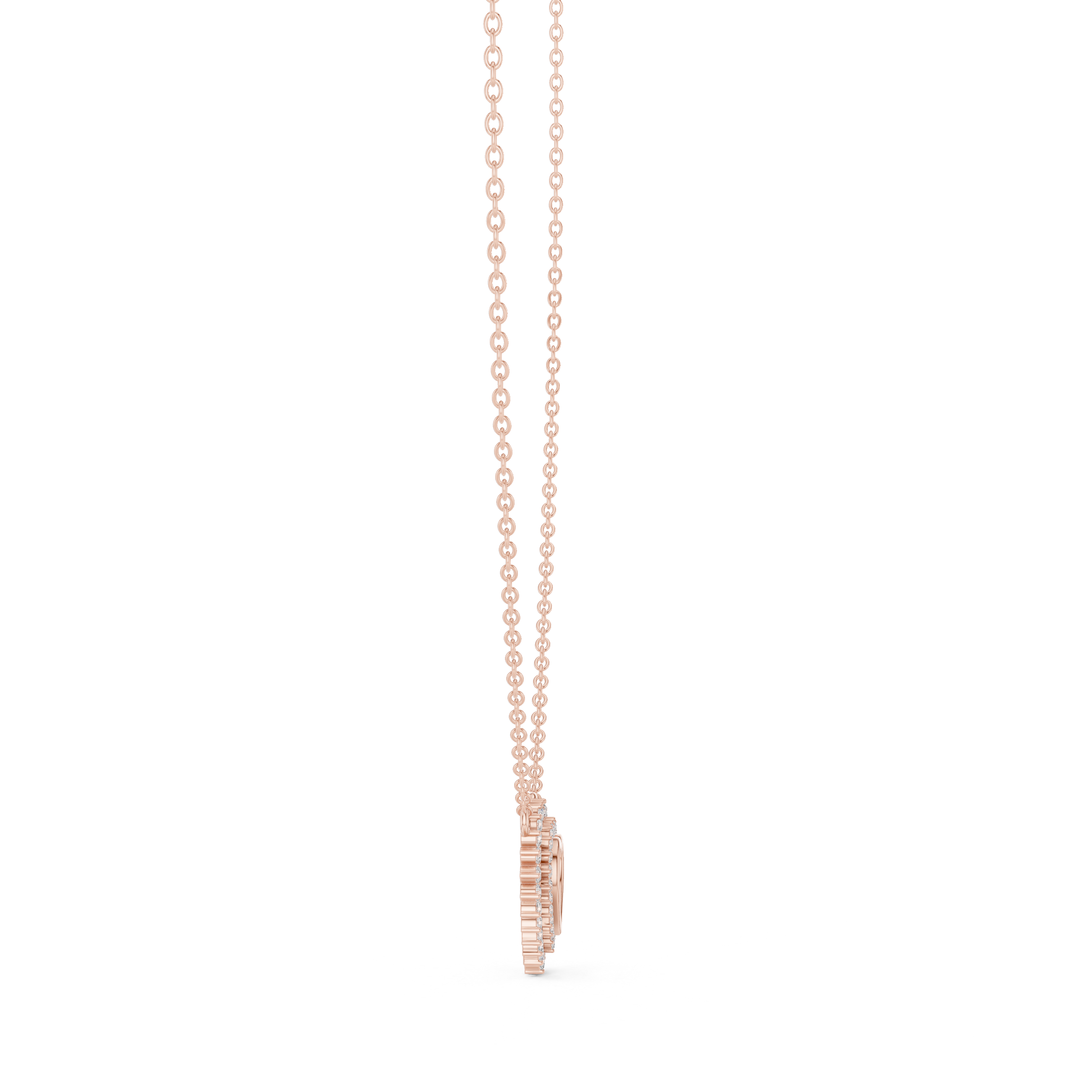 Luxury Double Halo Heart Necklace