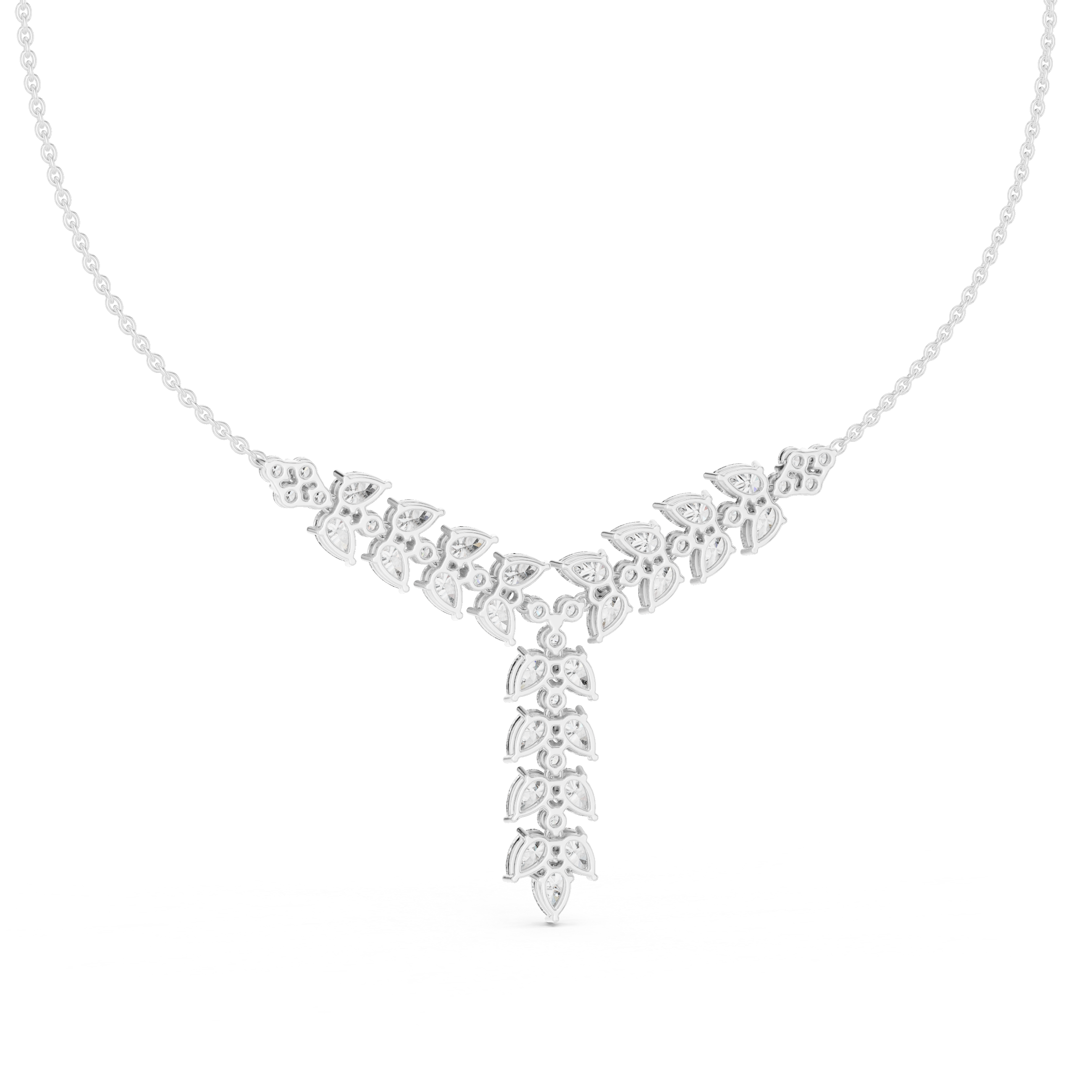 Luxury Drop Diamond Statement Necklace