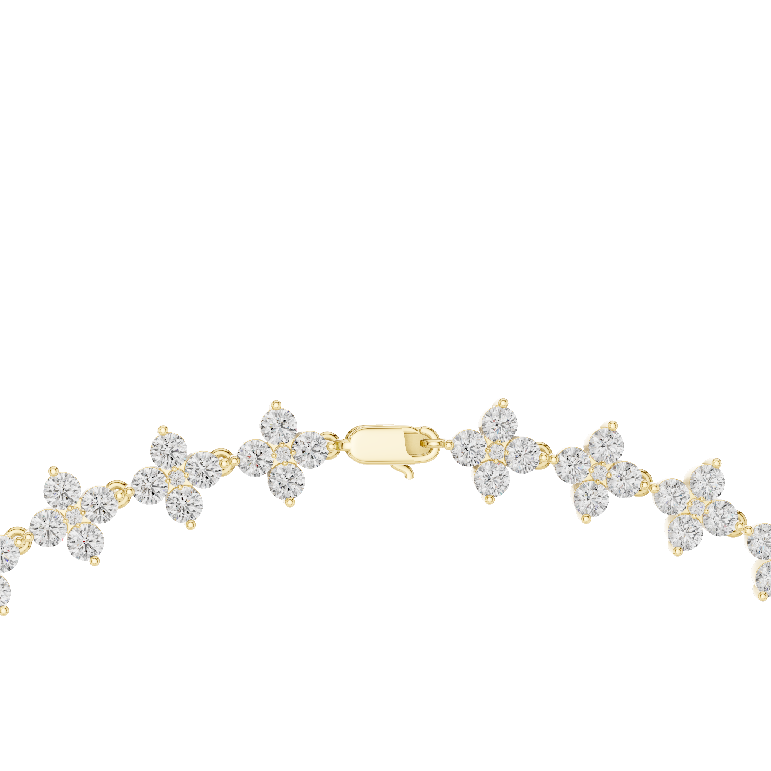 Luxury Floral Diamond Necklace