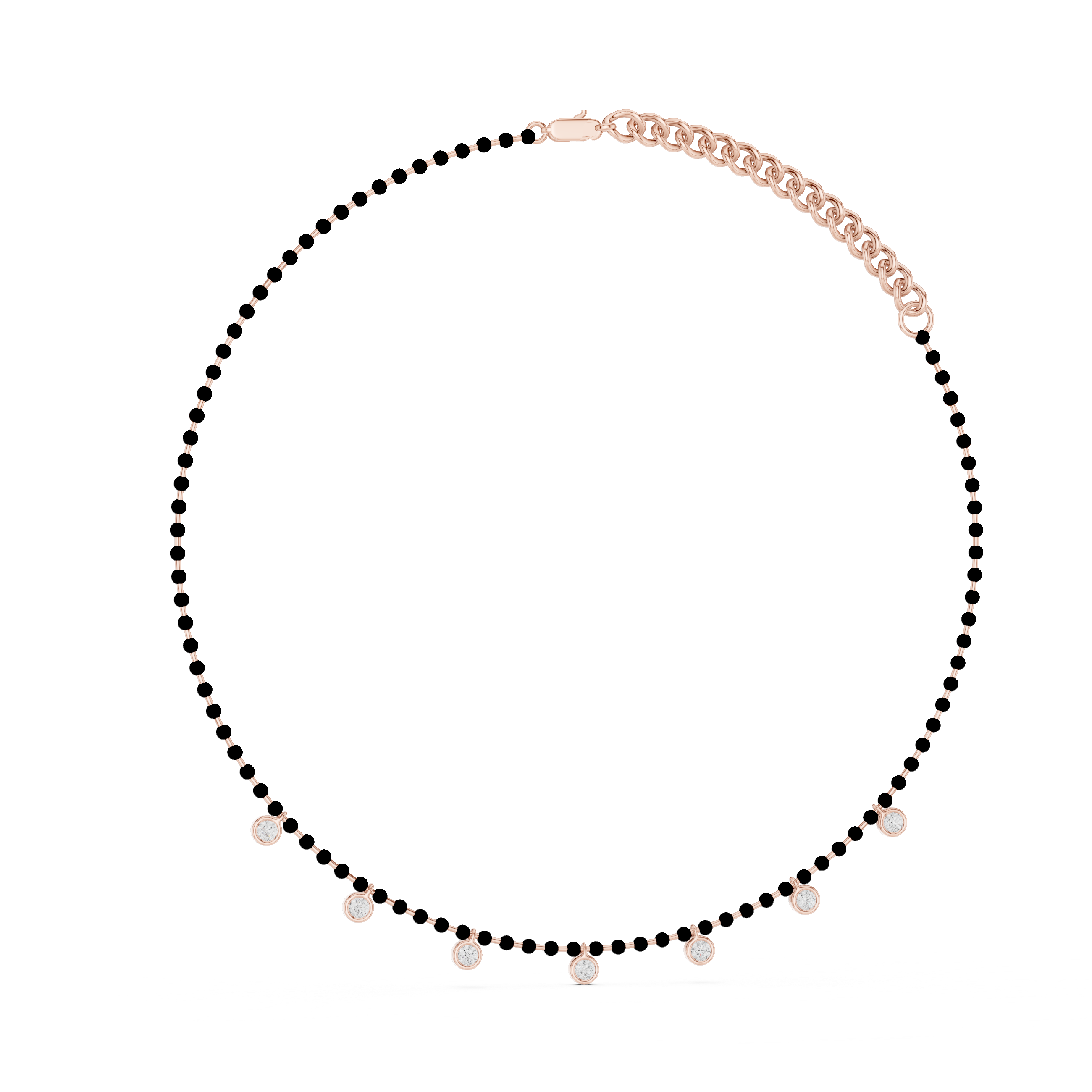 Luxury Bezel Drop Necklace