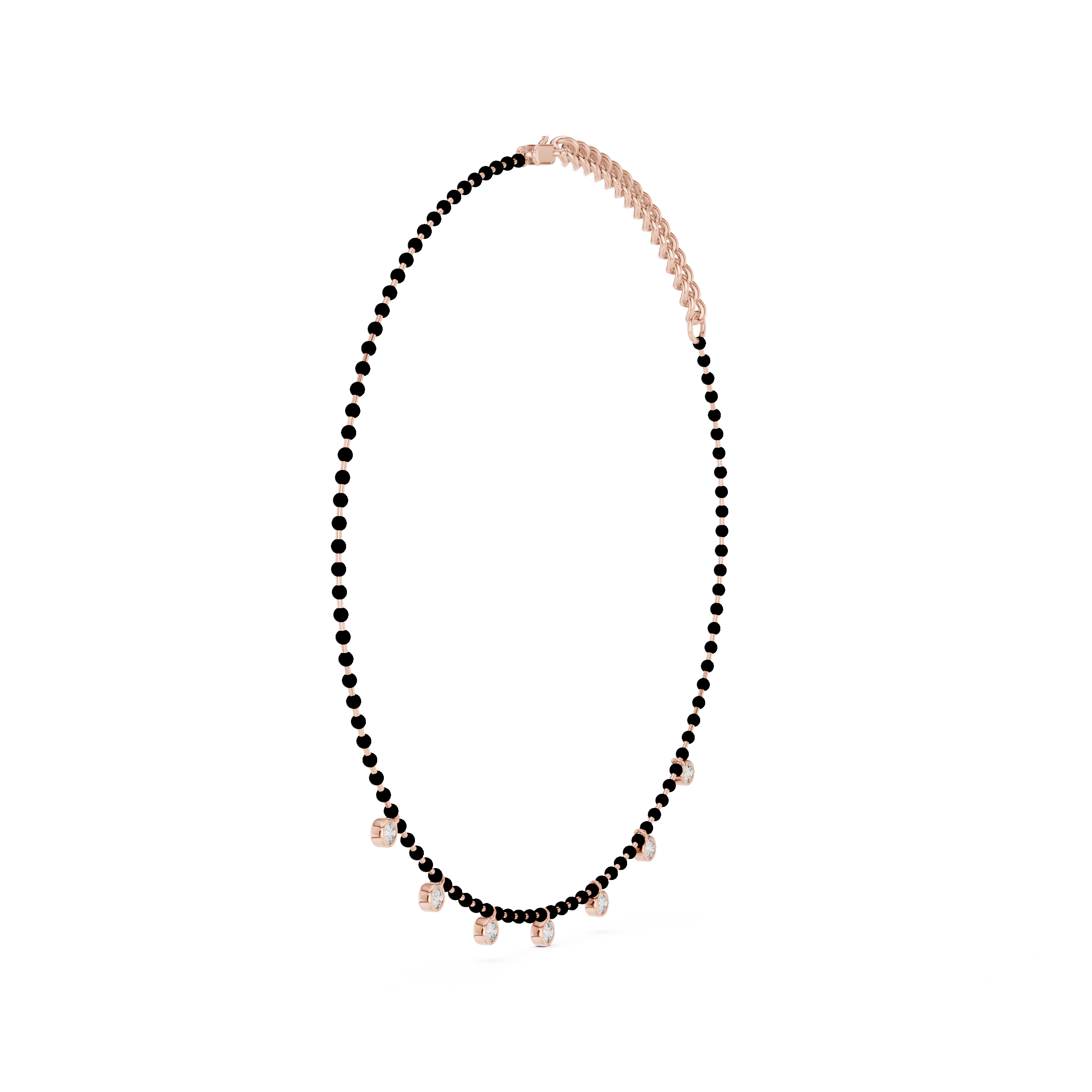 Luxury Bezel Drop Necklace