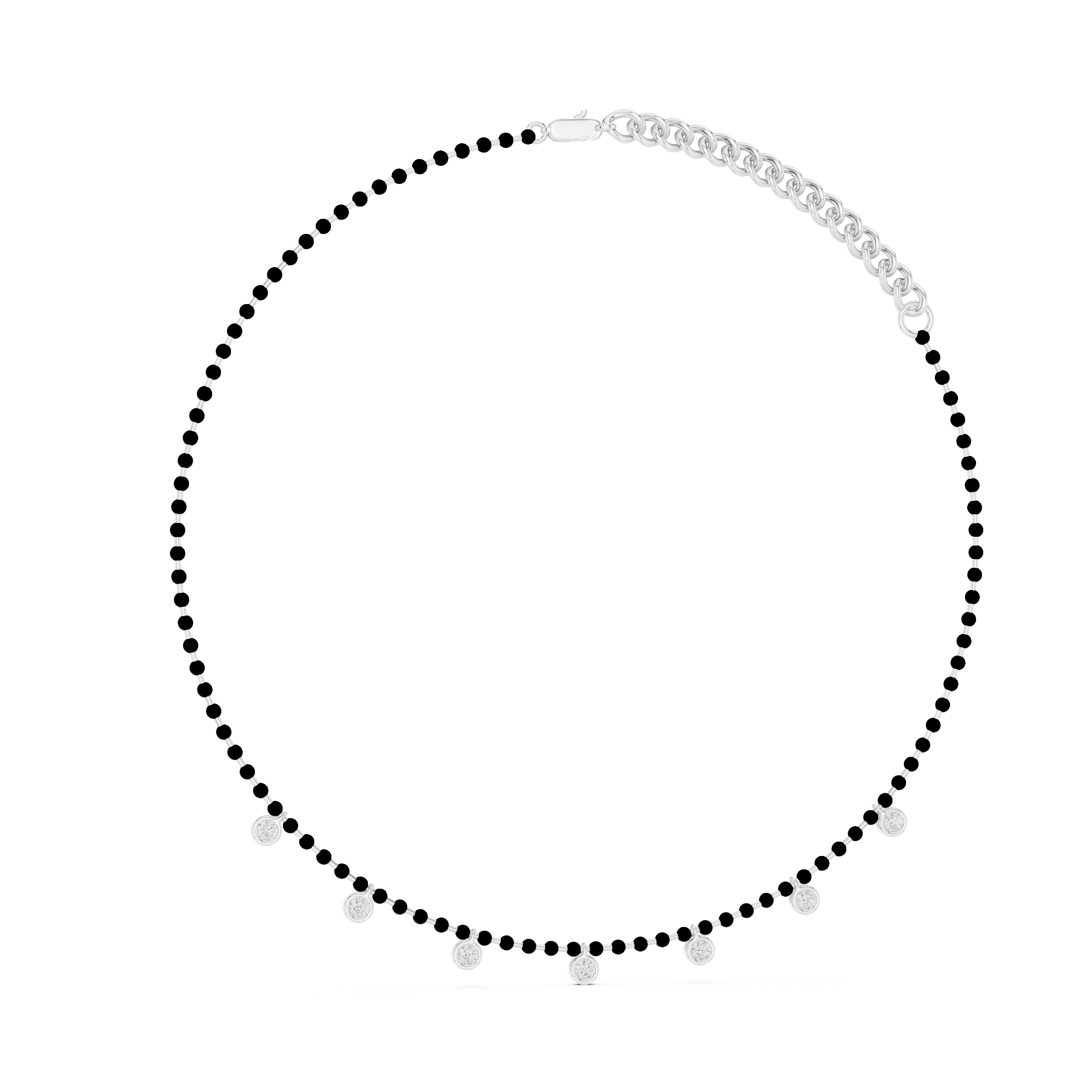 Luxury Bezel Drop Necklace