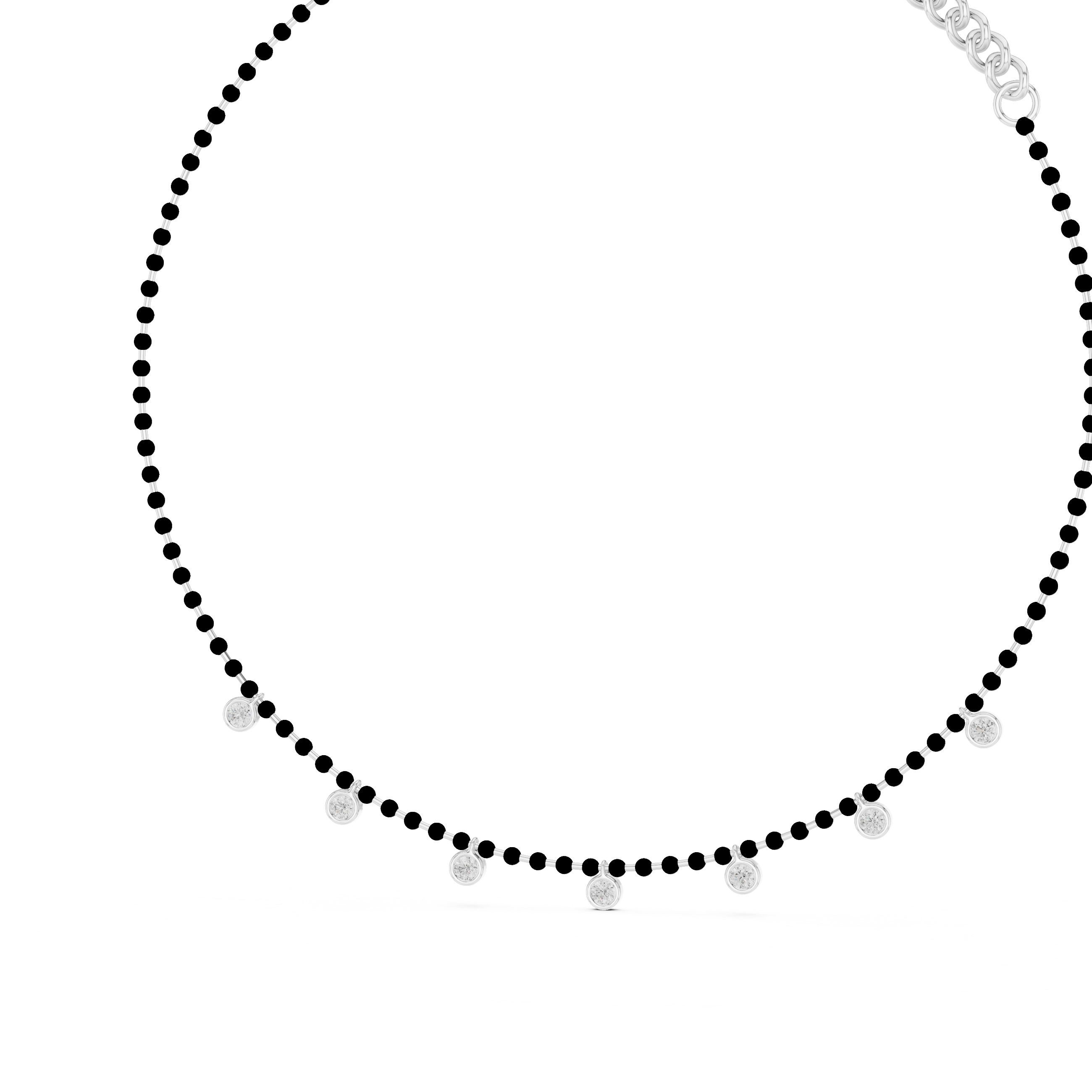 Luxury Bezel Drop Necklace