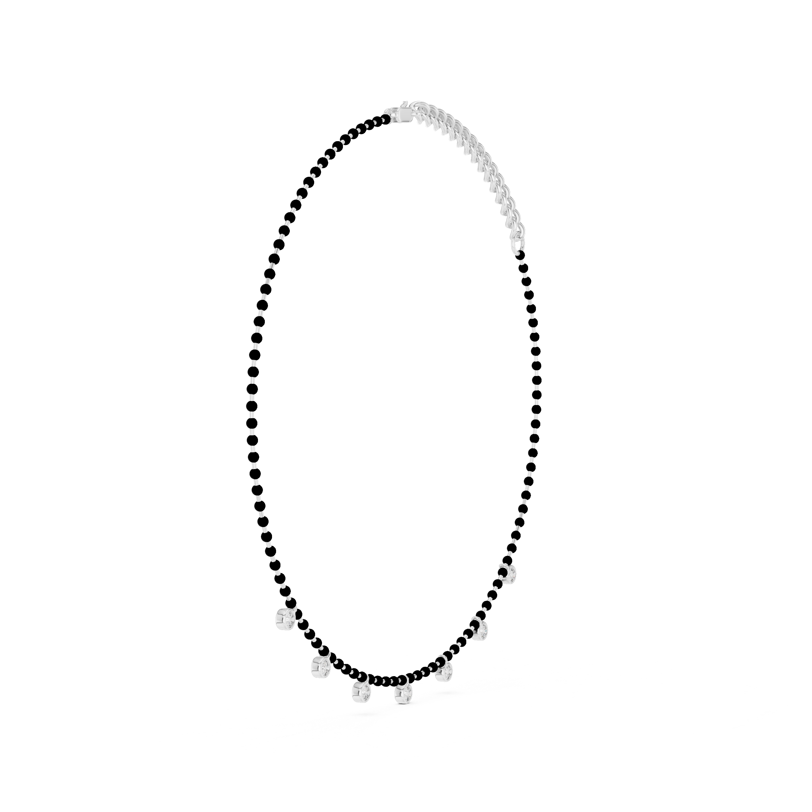 Luxury Bezel Drop Necklace
