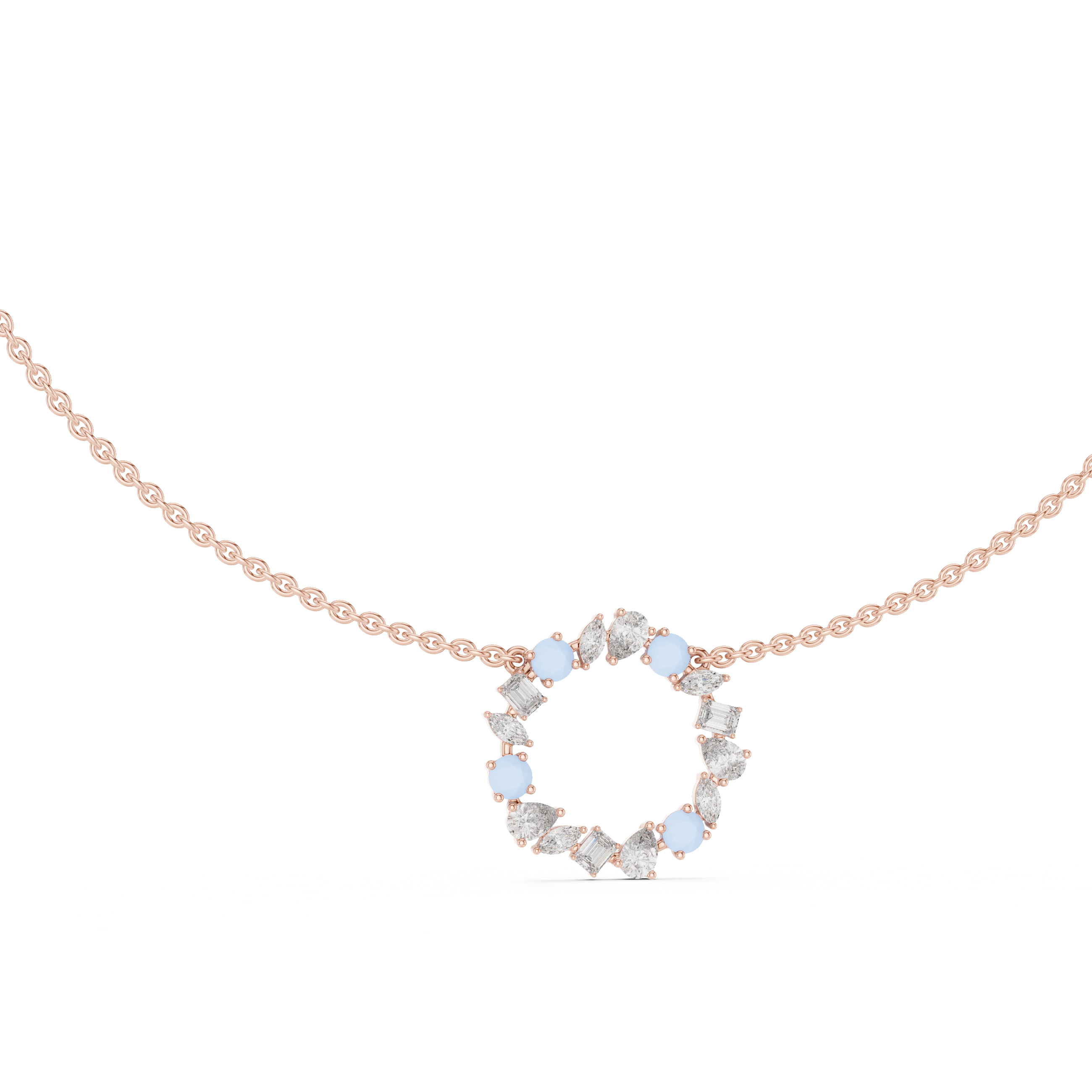 Luxury Diamond Circle Necklace