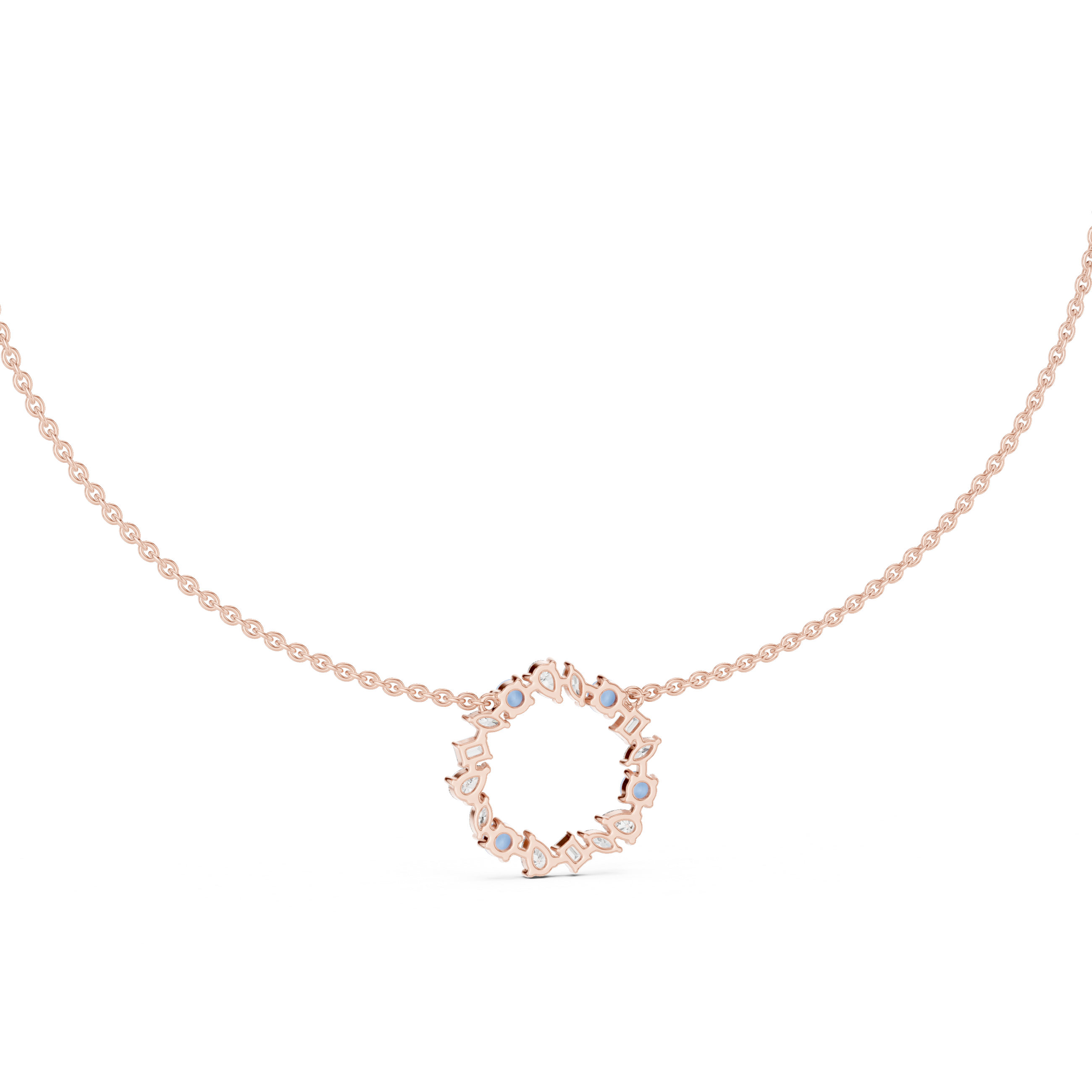 Luxury Diamond Circle Necklace