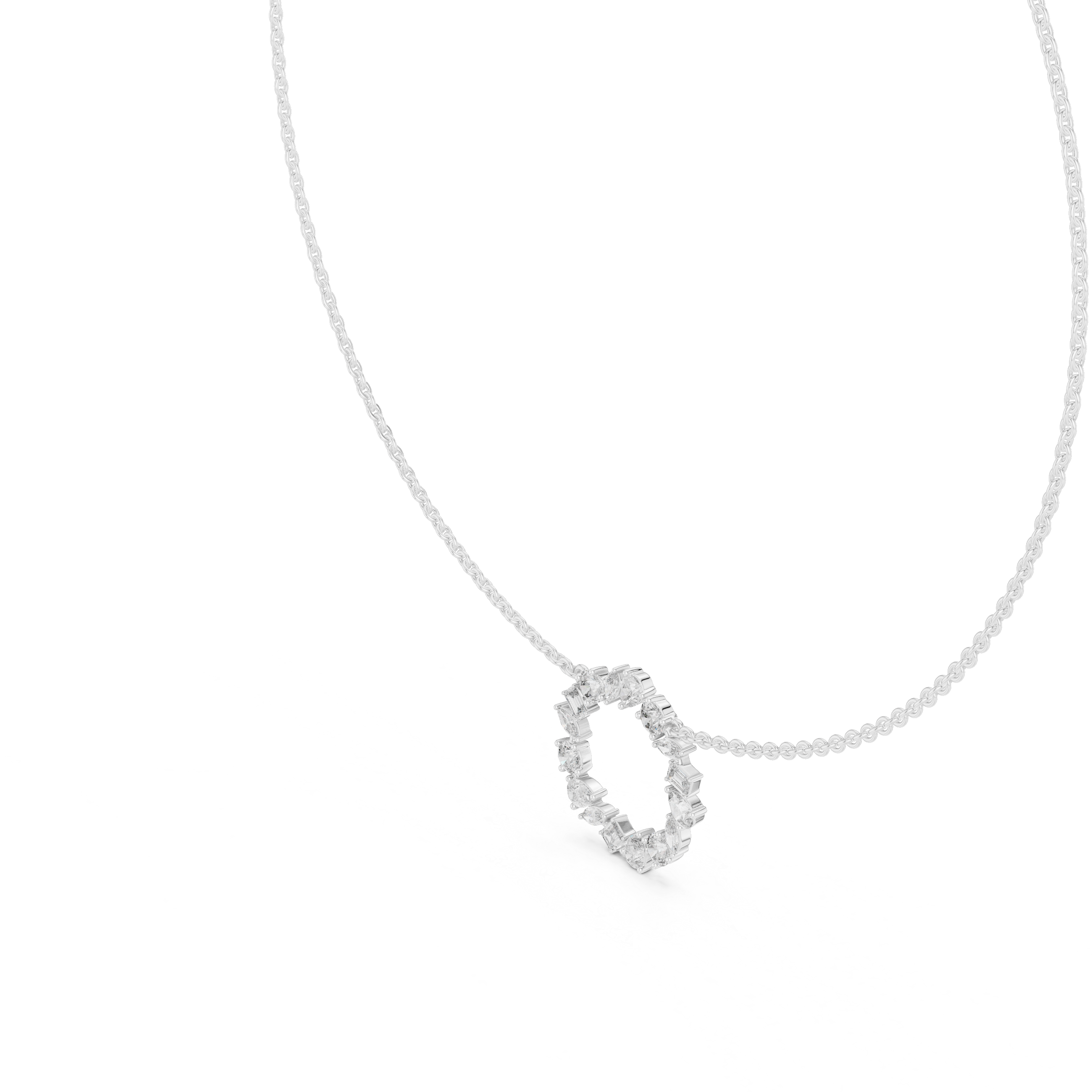 Luxury Diamond Circle Necklace